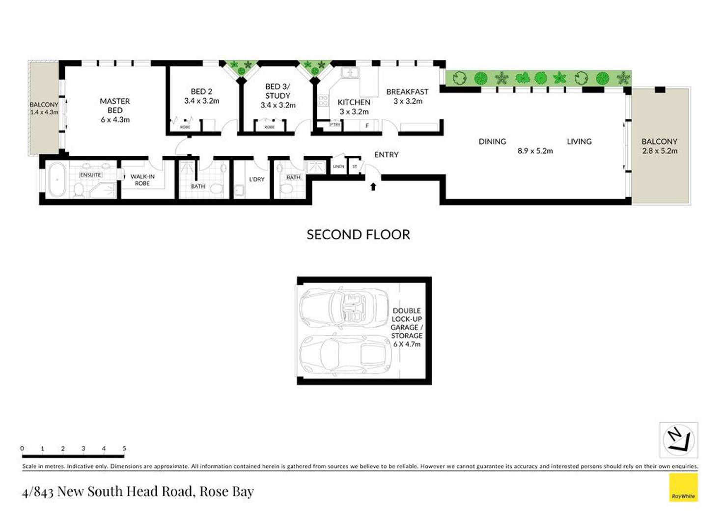 Floorplan of Homely apartment listing, 4/843 New South Head Road, Rose Bay NSW 2029