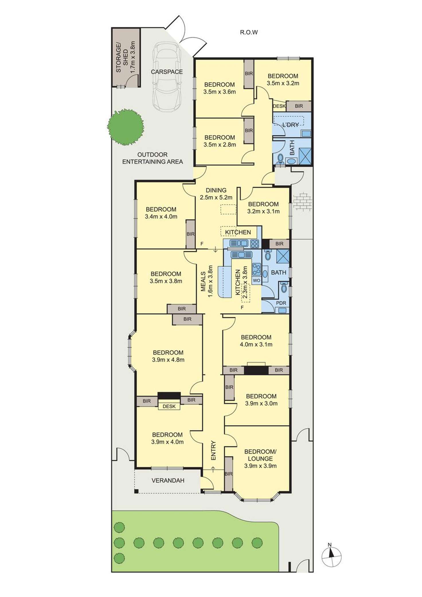 Floorplan of Homely house listing, 197 Blyth Street, Brunswick East VIC 3057