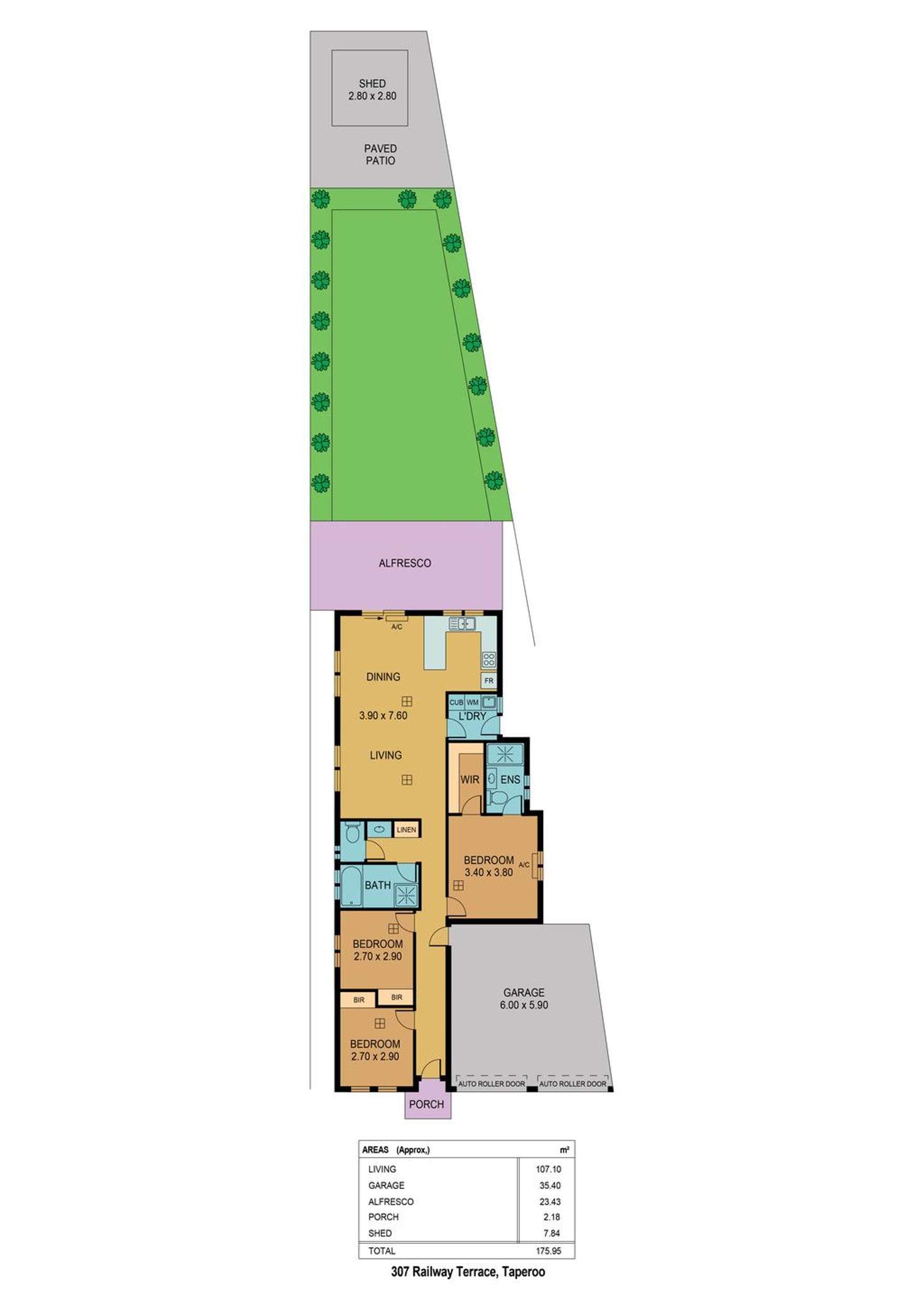 Floorplan of Homely house listing, 307 Railway Terrace, Taperoo SA 5017