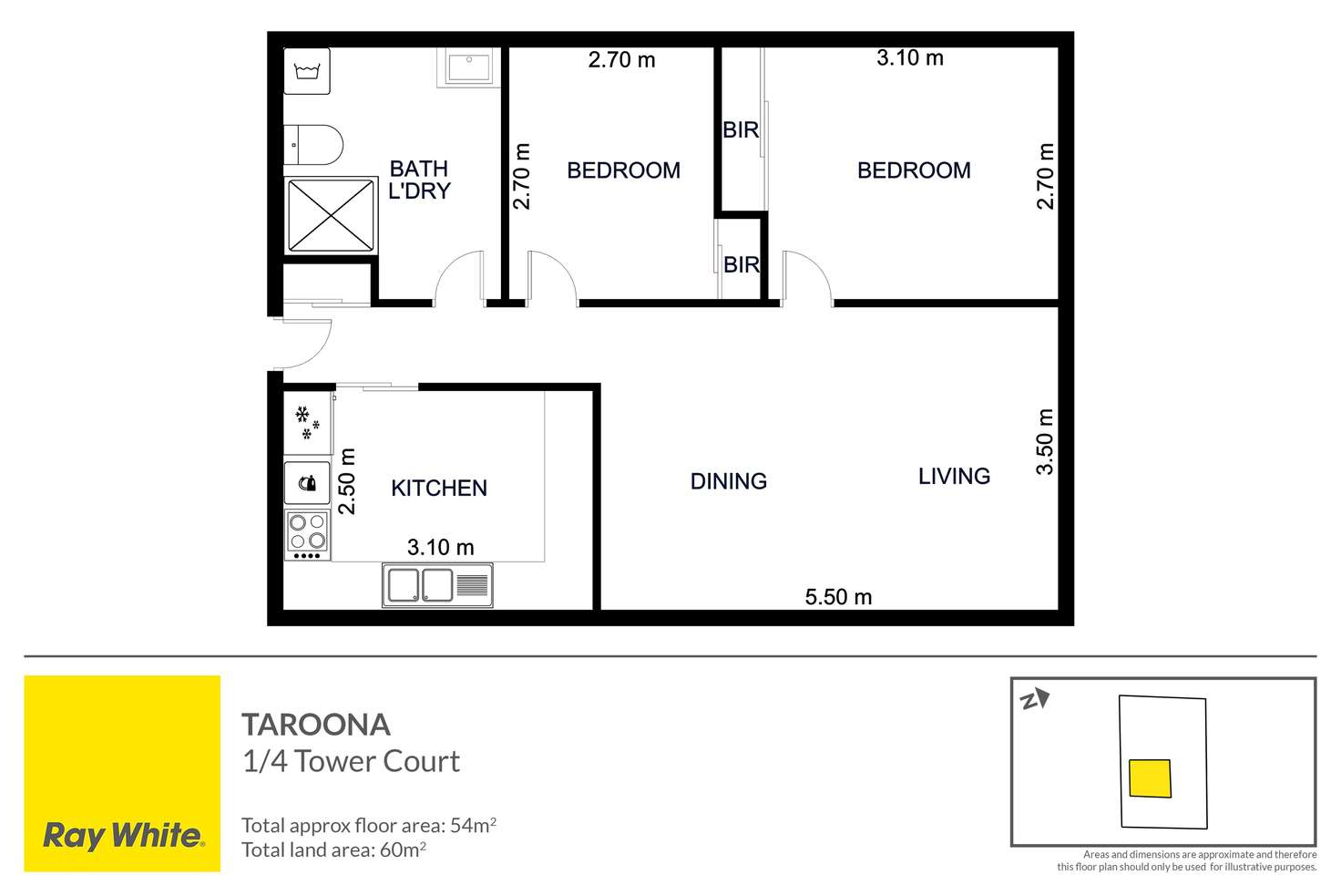 Floorplan of Homely house listing, 1/4 Tower Court, Taroona TAS 7053