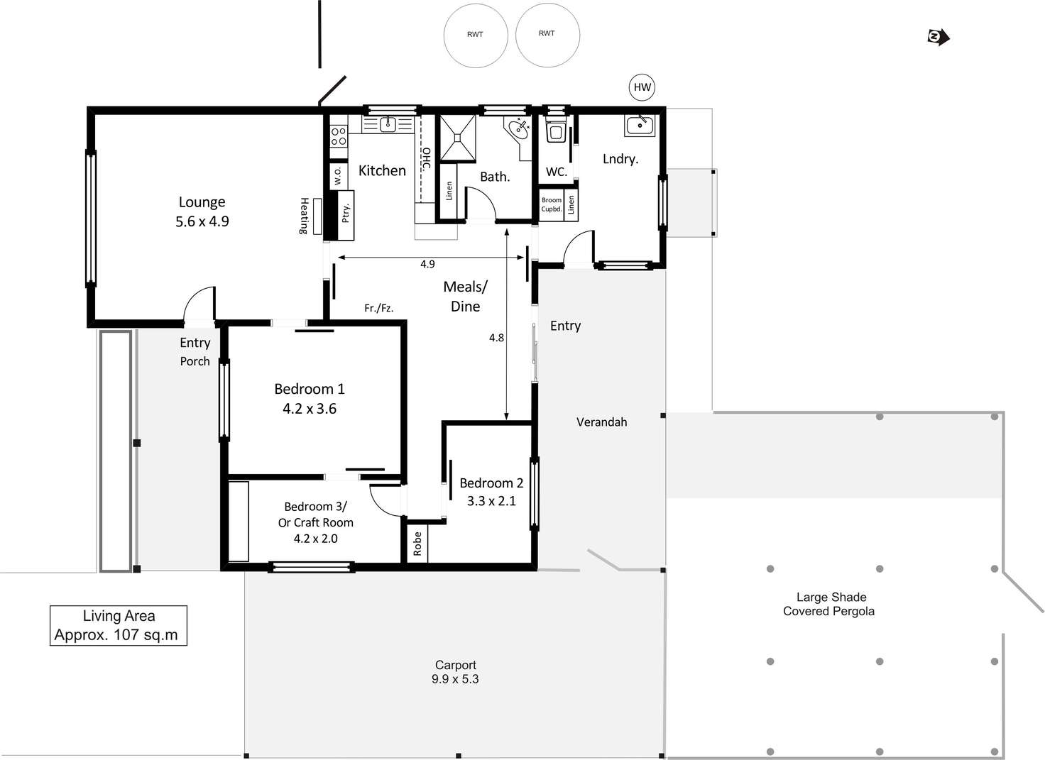 Floorplan of Homely house listing, 6 Dickerson Street, Barmera SA 5345