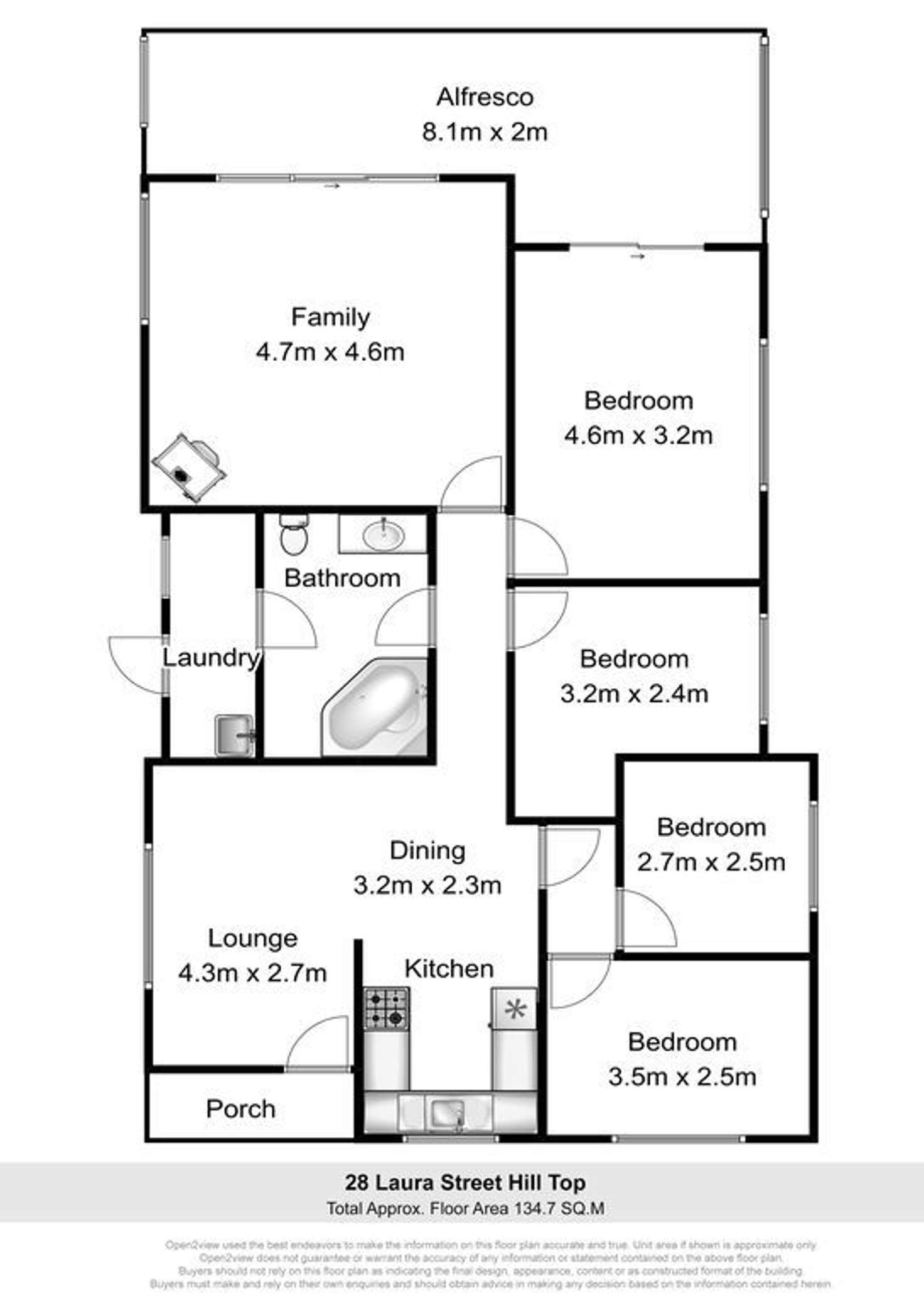 Floorplan of Homely house listing, 28 Laura Street, Hill Top NSW 2575