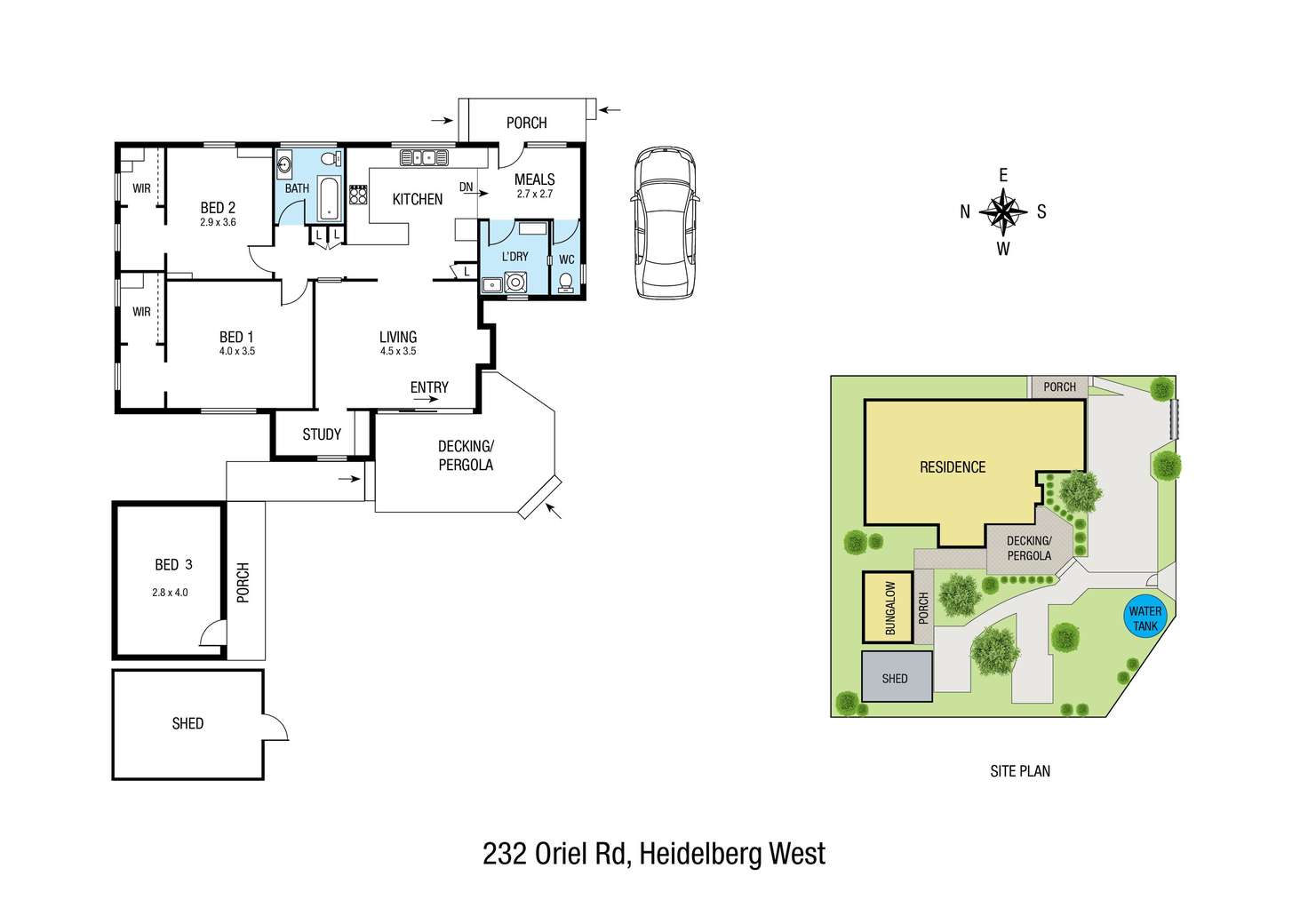 Floorplan of Homely house listing, 232 Oriel Road, Heidelberg West VIC 3081