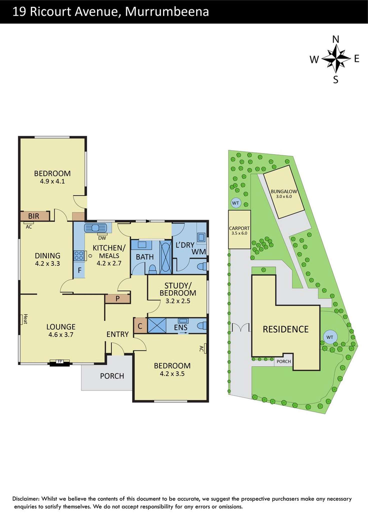 Floorplan of Homely house listing, 19 Ricourt Avenue, Murrumbeena VIC 3163
