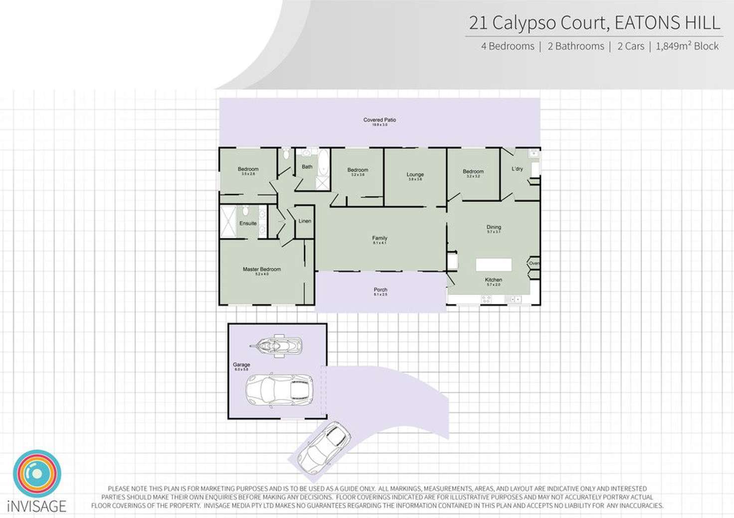 Floorplan of Homely house listing, 21 Calypso Court, Eatons Hill QLD 4037