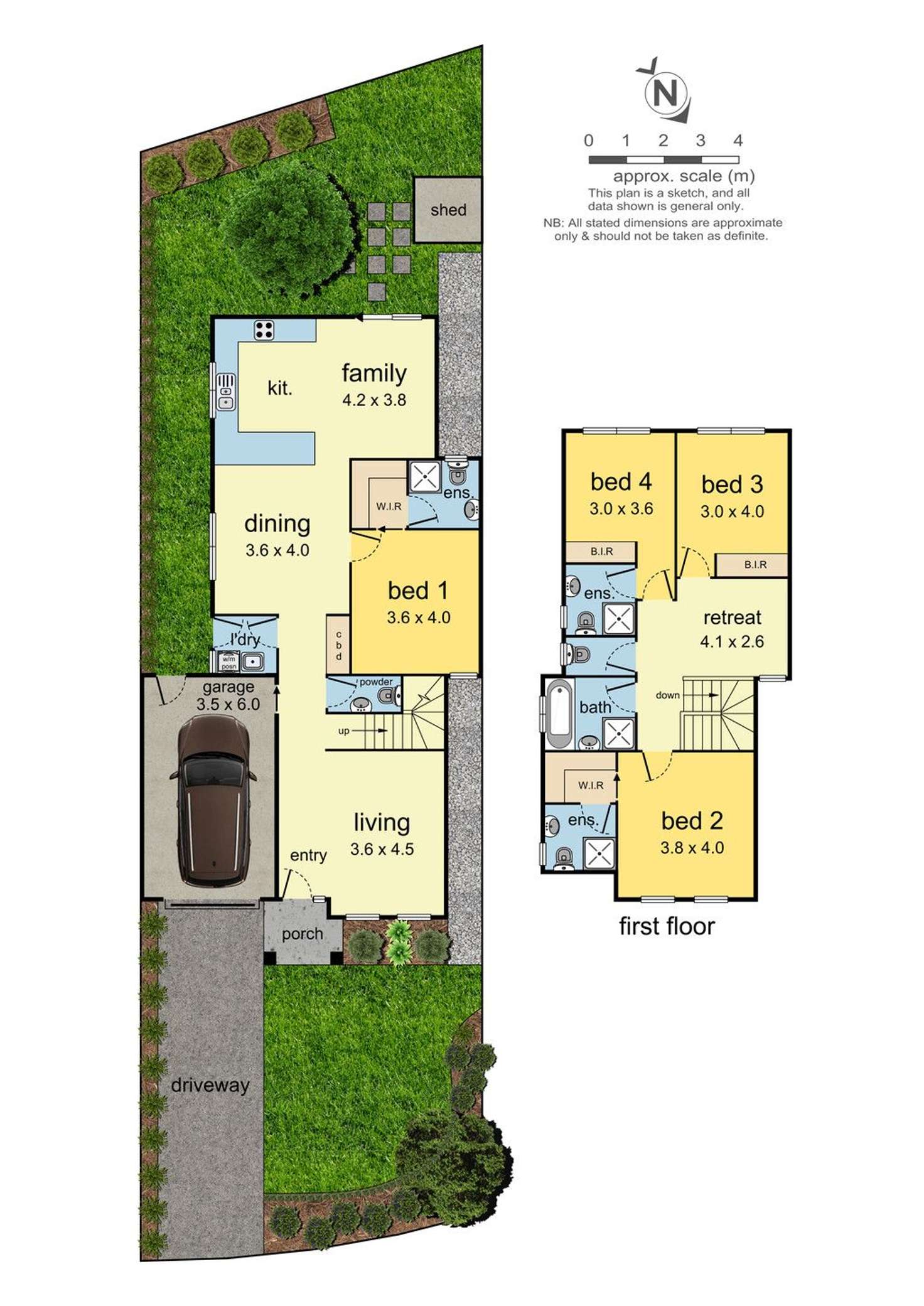 Floorplan of Homely townhouse listing, 2/10 Monash Drive, Mulgrave VIC 3170