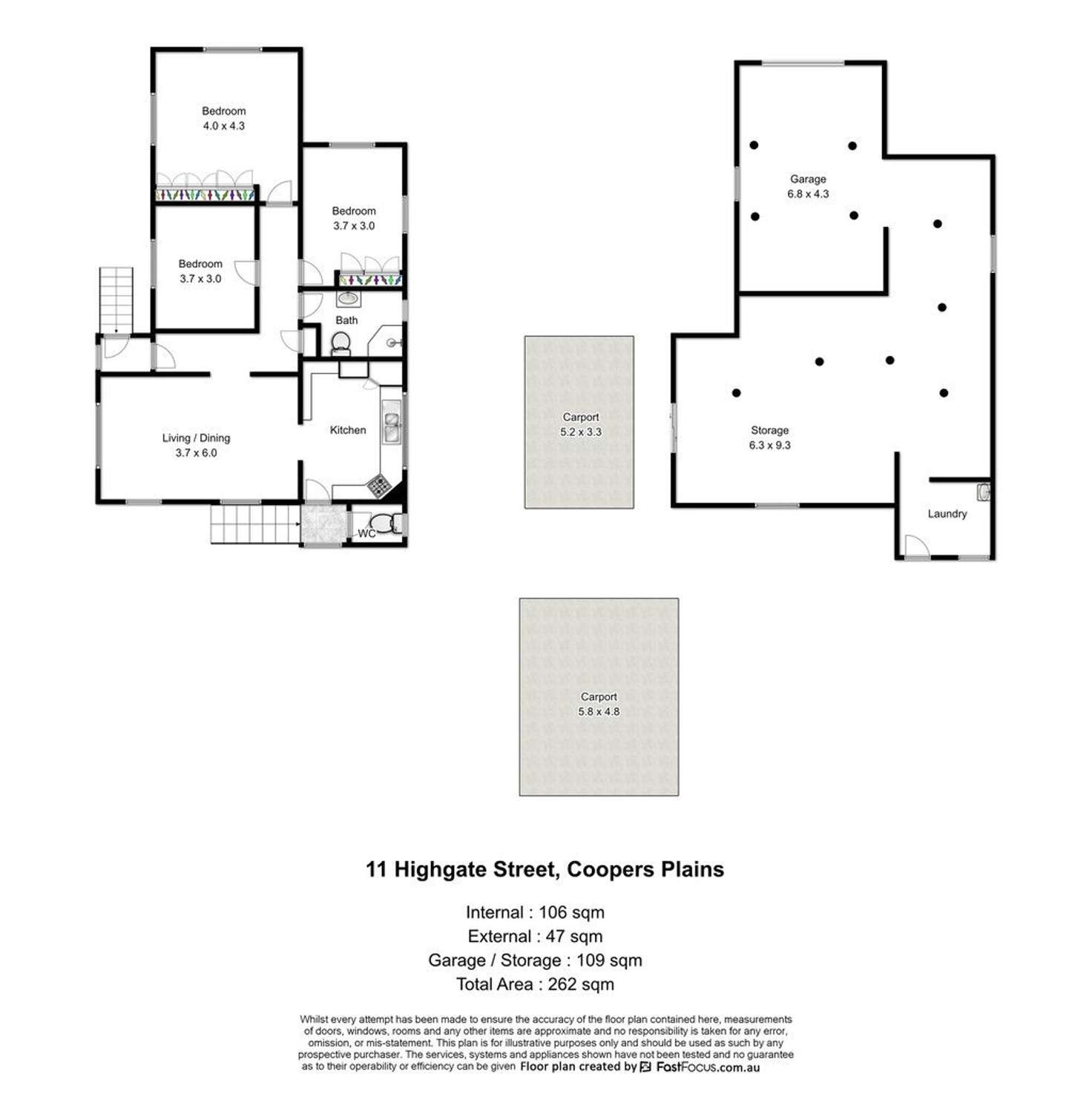 Floorplan of Homely house listing, 11 Highgate Street, Coopers Plains QLD 4108