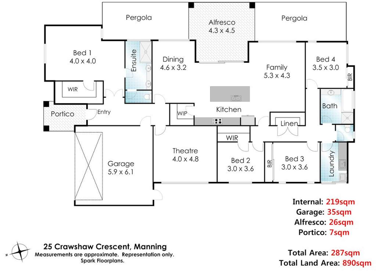 Floorplan of Homely house listing, 25 Crawshaw Crescent, Manning WA 6152