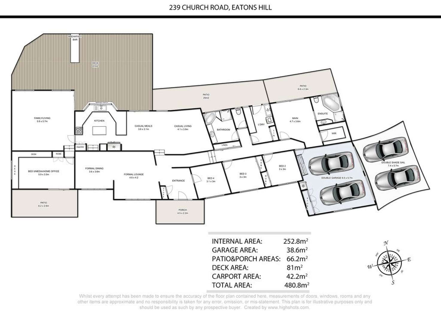 Floorplan of Homely house listing, 239 Church Road, Eatons Hill QLD 4037