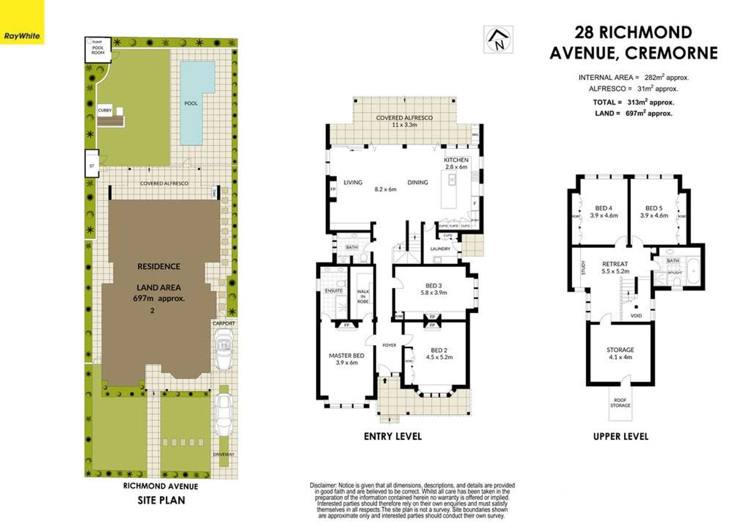 Floorplan of Homely house listing, 28 Richmond Avenue, Cremorne NSW 2090