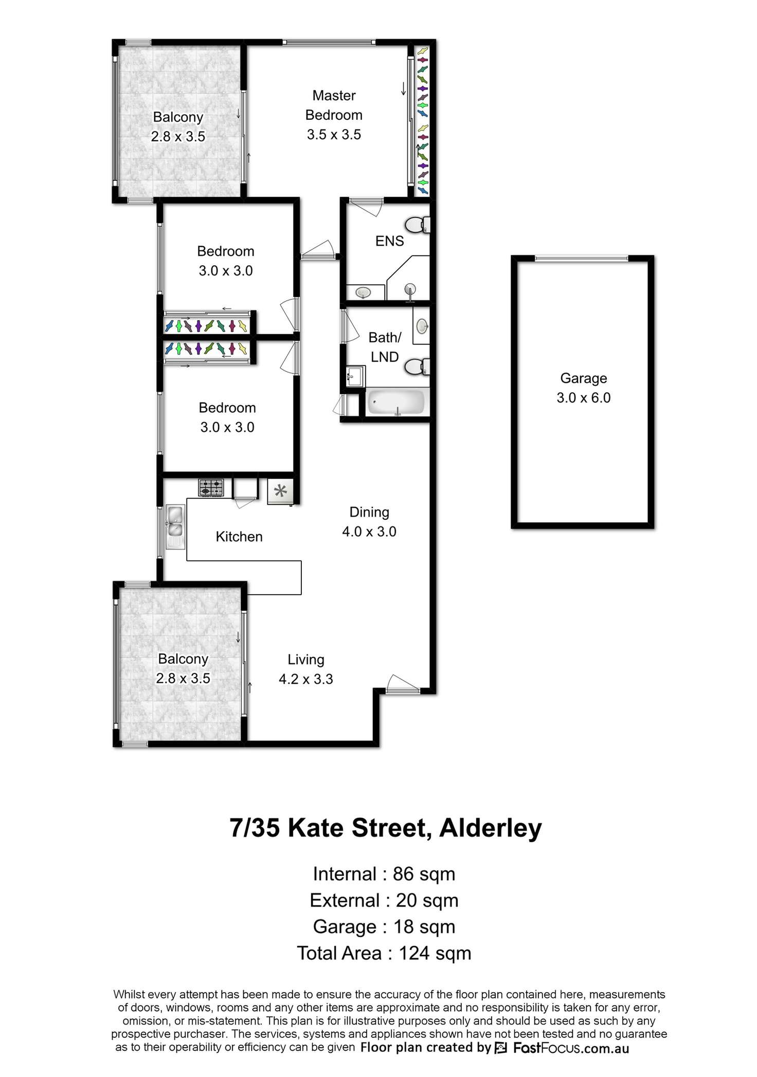 Floorplan of Homely unit listing, 7/35 Kate Street, Alderley QLD 4051