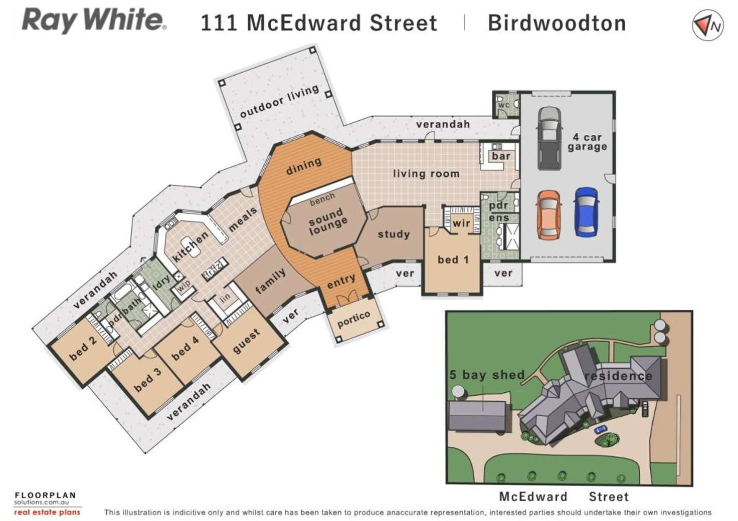 Floorplan of Homely house listing, 111 McEdward Street, Birdwoodton VIC 3505