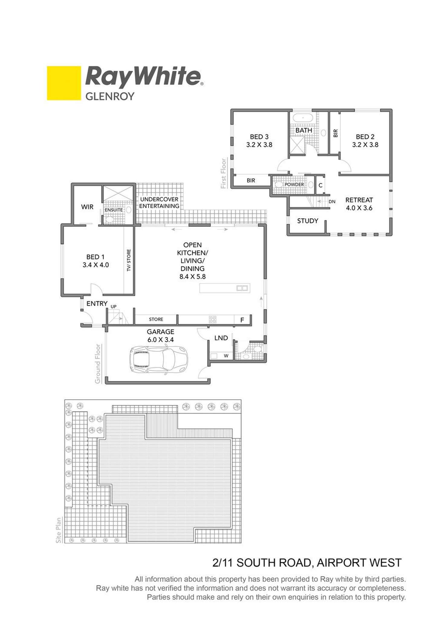 Floorplan of Homely townhouse listing, 2/11A South Road, Airport West VIC 3042