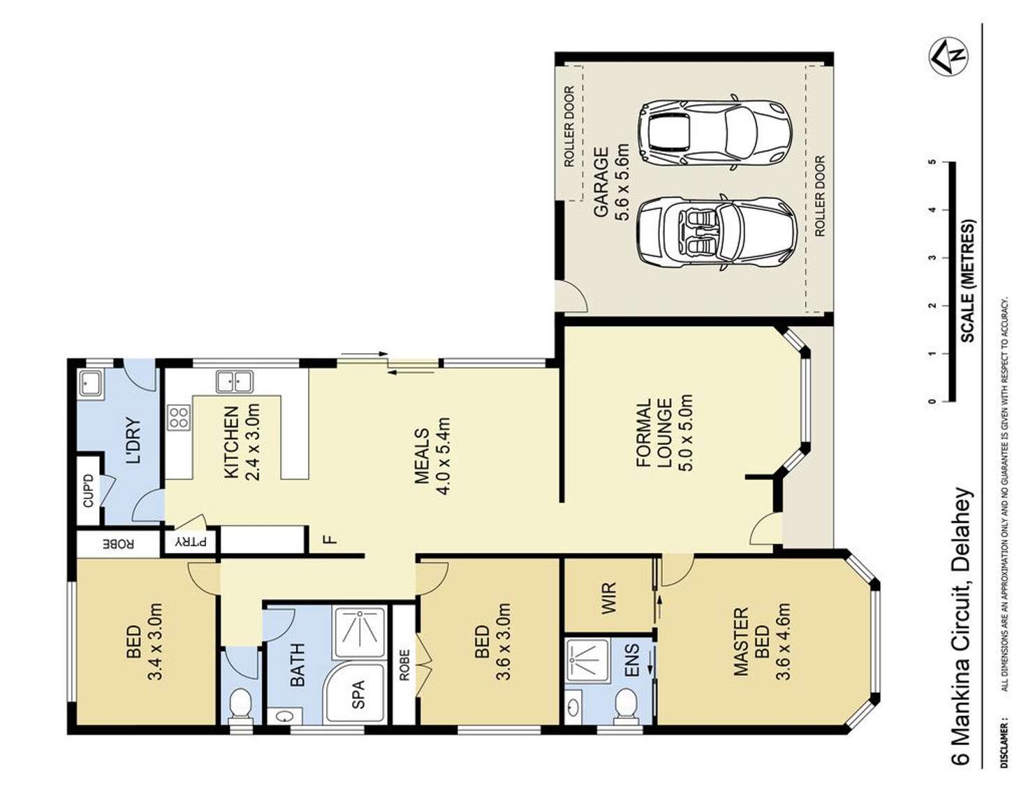 Floorplan of Homely house listing, 6 Mankina Circuit, Delahey VIC 3037