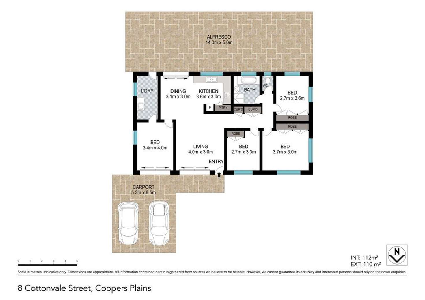 Floorplan of Homely house listing, 8 Cottonvale Street, Coopers Plains QLD 4108