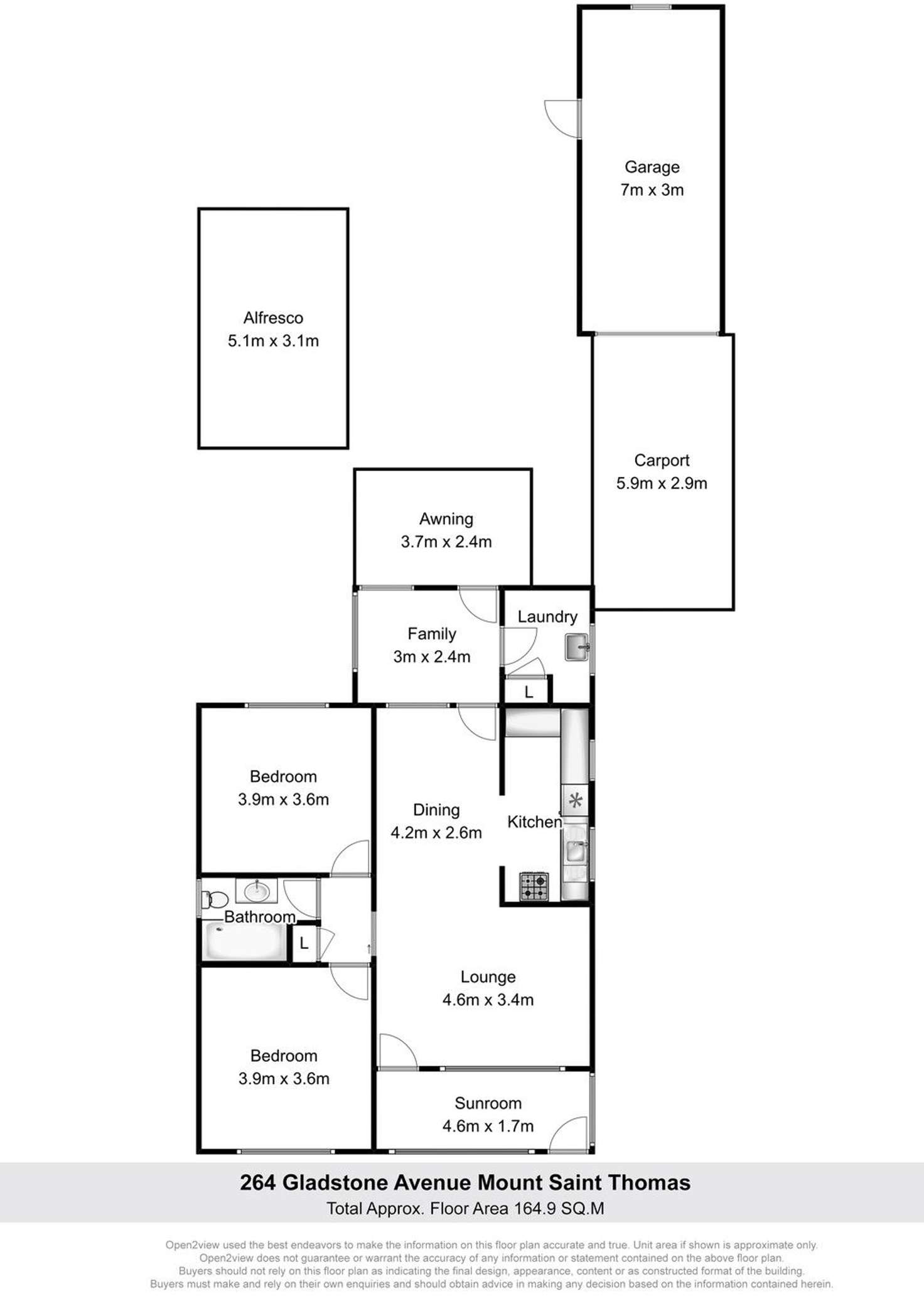 Floorplan of Homely house listing, 264 Gladstone Avenue, Mount Saint Thomas NSW 2500