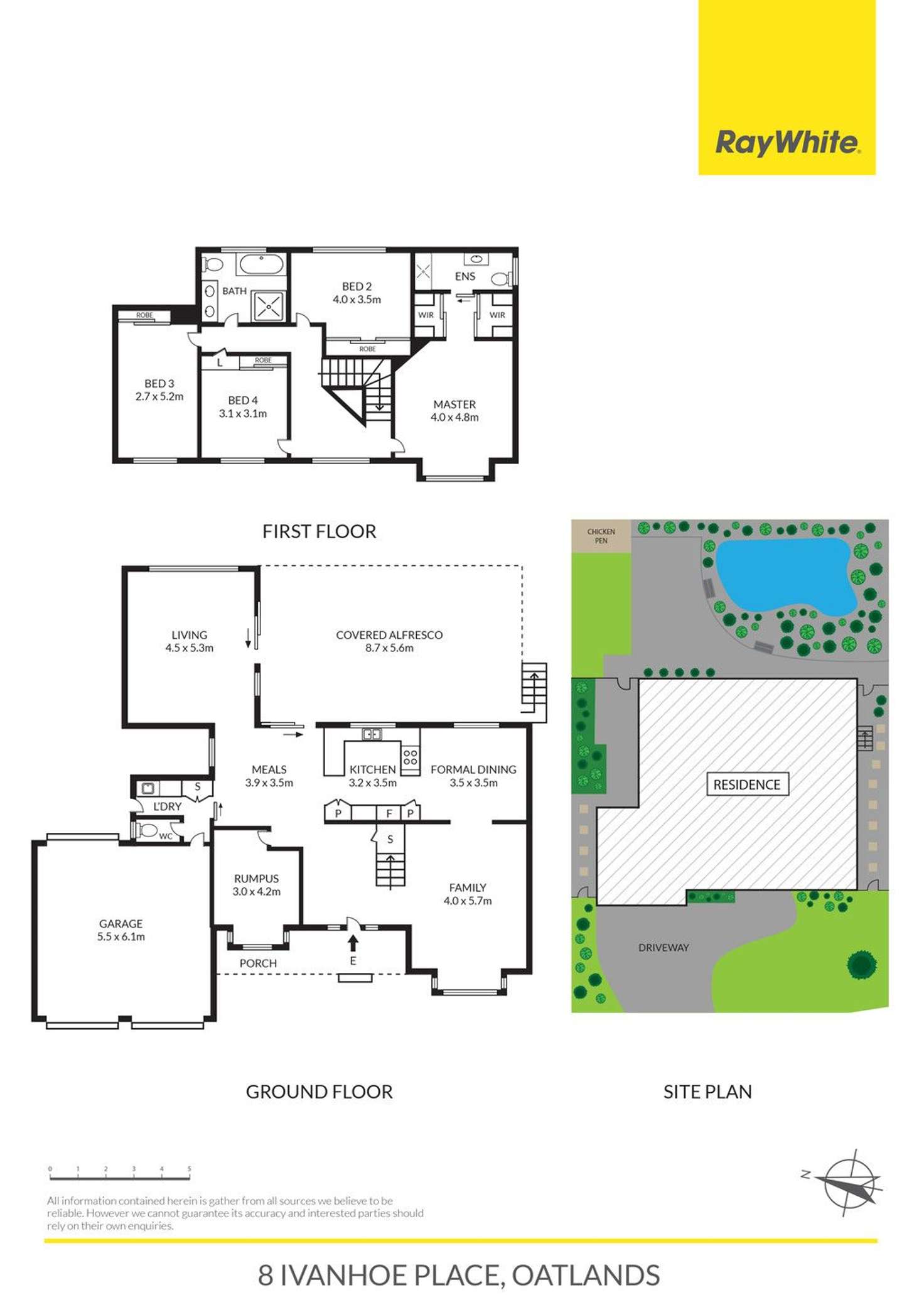 Floorplan of Homely house listing, 8 Ivanhoe Place, Oatlands NSW 2117