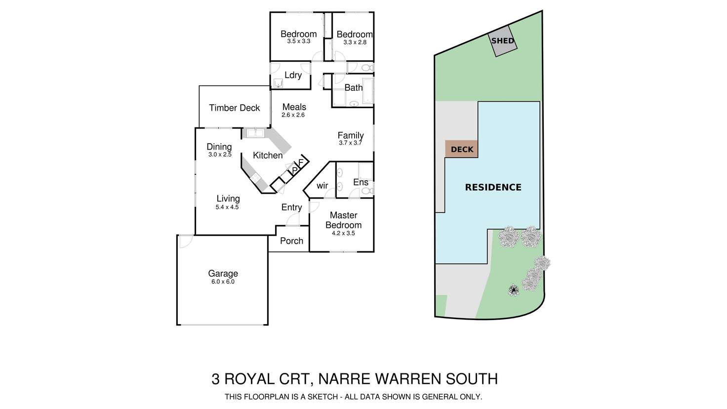 Floorplan of Homely house listing, 3 Royal Court, Narre Warren South VIC 3805