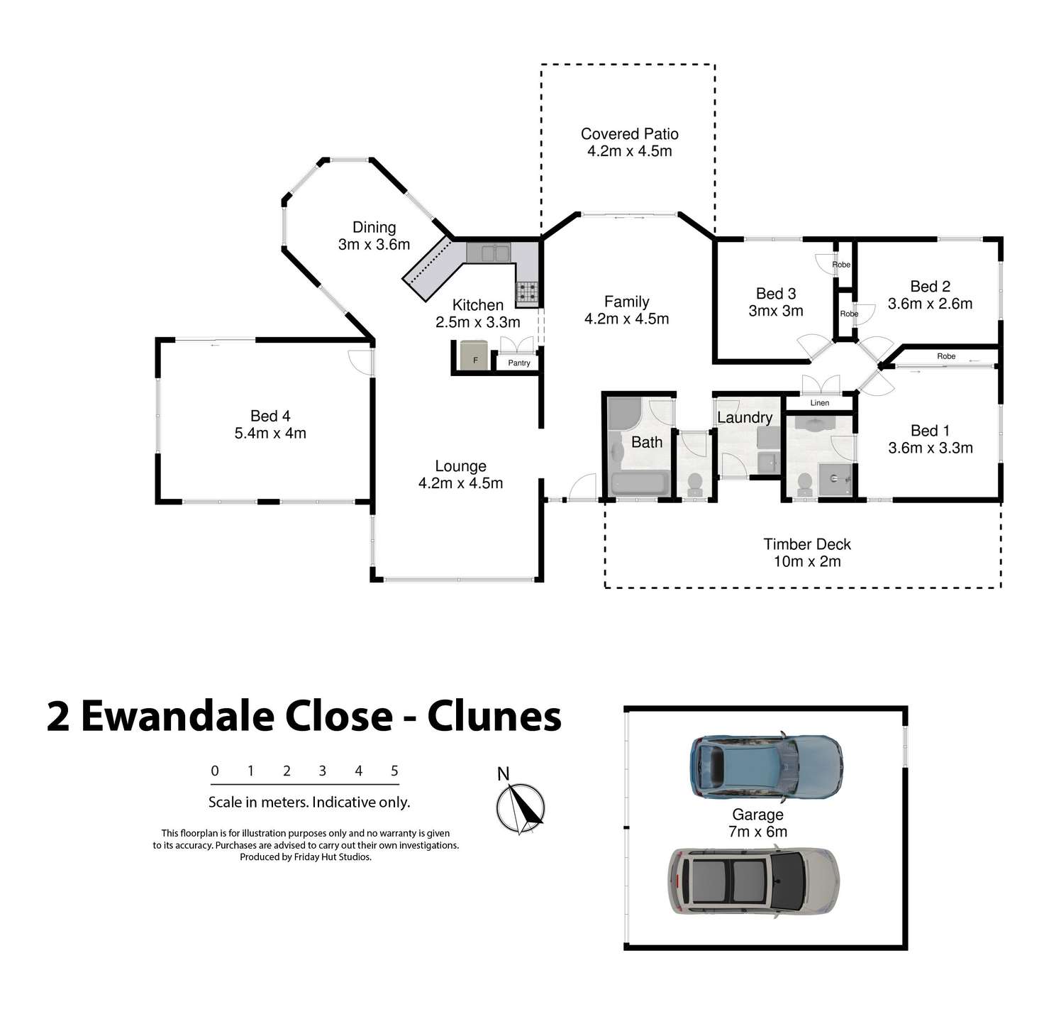Floorplan of Homely house listing, 2 Ewandale Close, Clunes NSW 2480