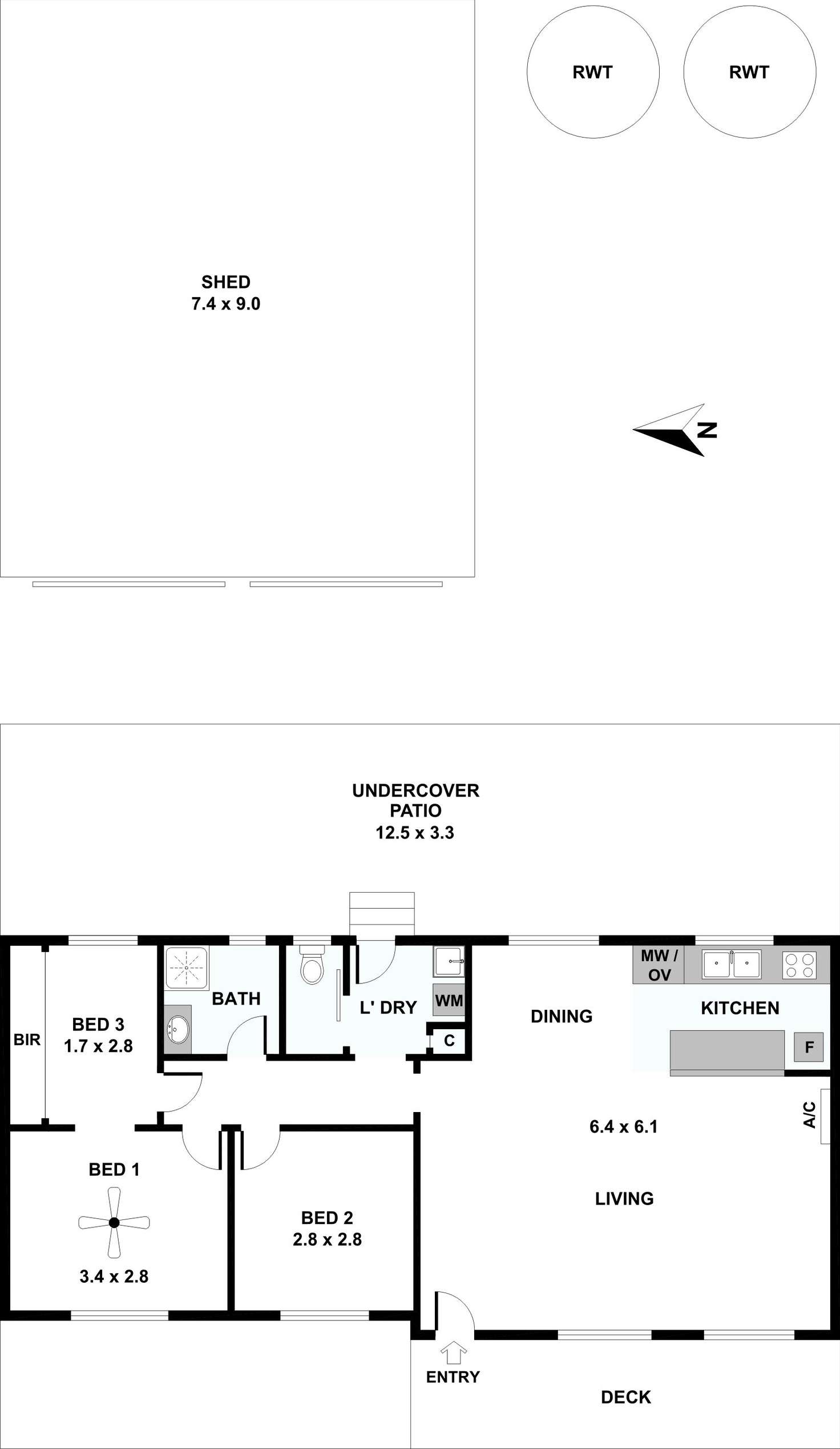 Floorplan of Homely house listing, 37 John Street, Ardrossan SA 5571