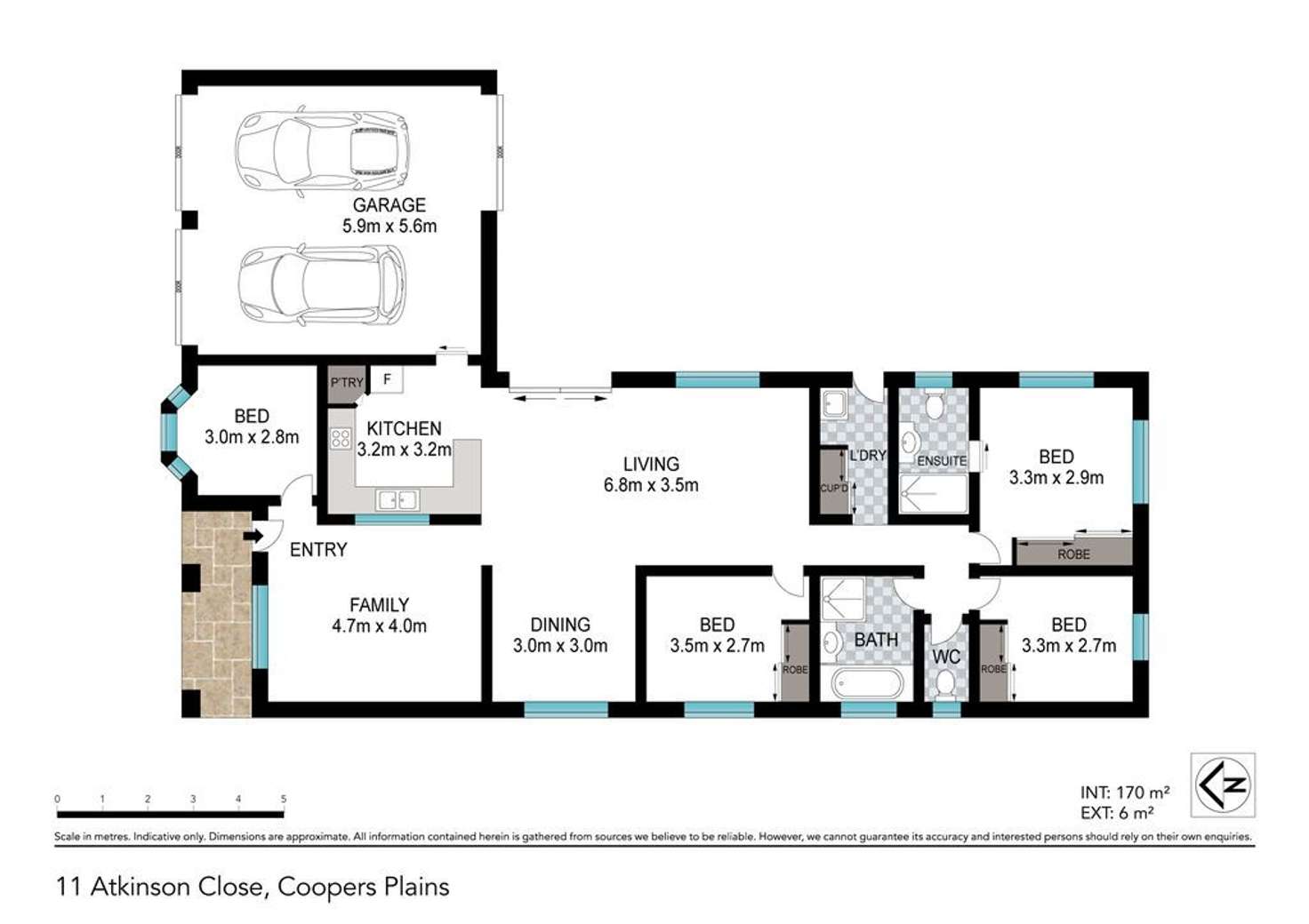 Floorplan of Homely house listing, 11 Atkinson Close, Coopers Plains QLD 4108