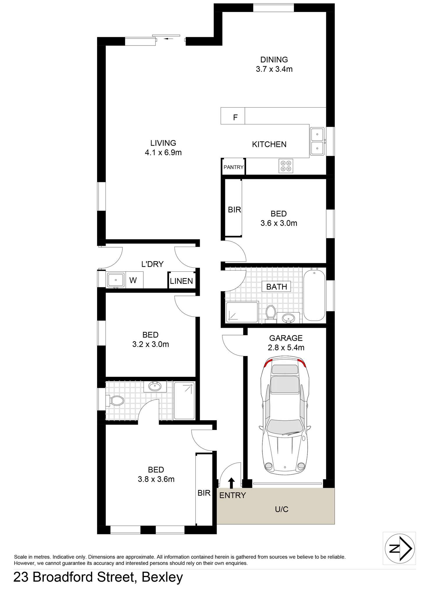 Floorplan of Homely house listing, 23 Broadford Street, Bexley NSW 2207