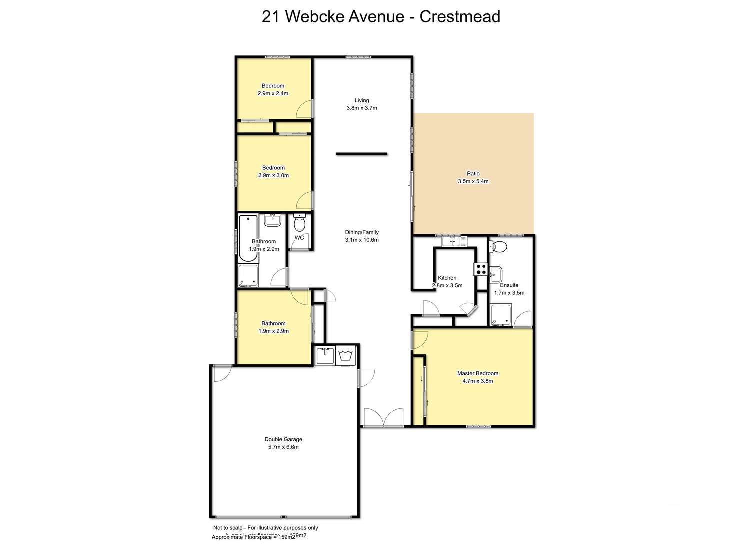 Floorplan of Homely house listing, 21 Webcke Avenue, Crestmead QLD 4132