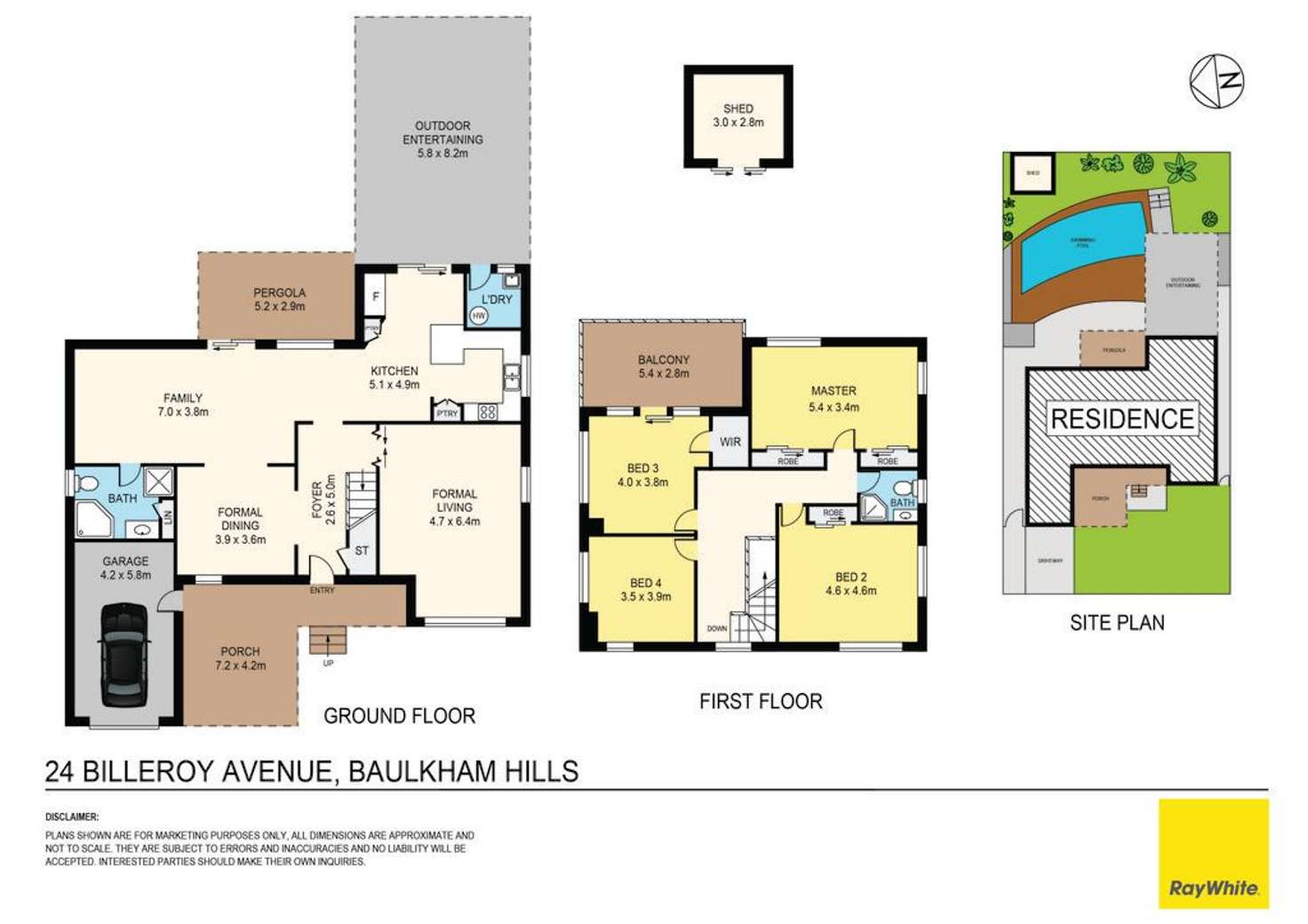 Floorplan of Homely house listing, 24 Billeroy Avenue, Baulkham Hills NSW 2153