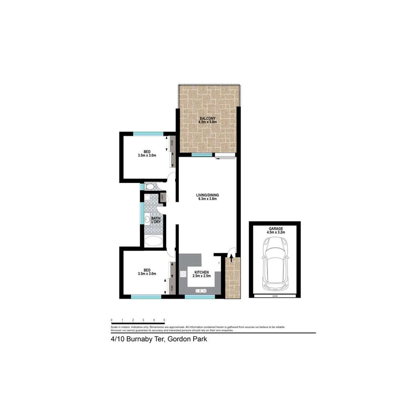 Floorplan of Homely unit listing, 4/10 Burnaby Terrace, Gordon Park QLD 4031