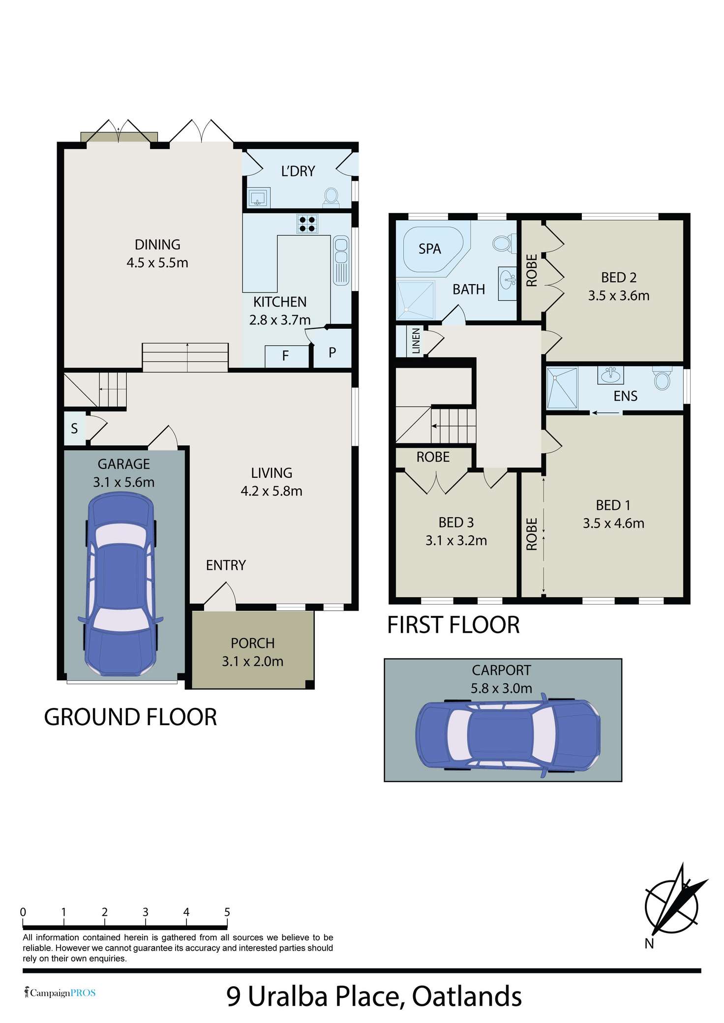 Floorplan of Homely other listing, 9 Uralba Place, Oatlands NSW 2117