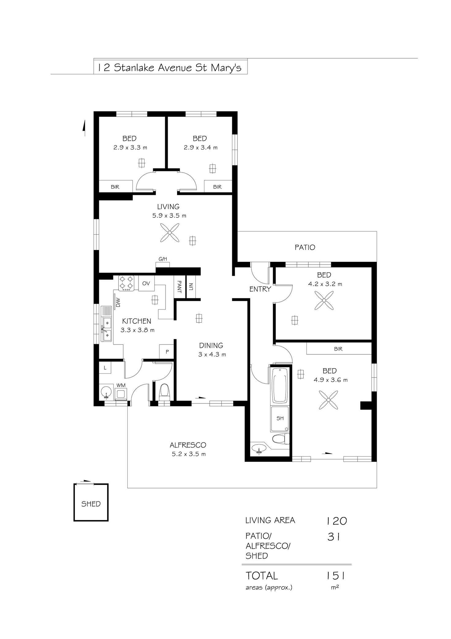 Floorplan of Homely house listing, 12 Stanlake Avenue, St Marys SA 5042