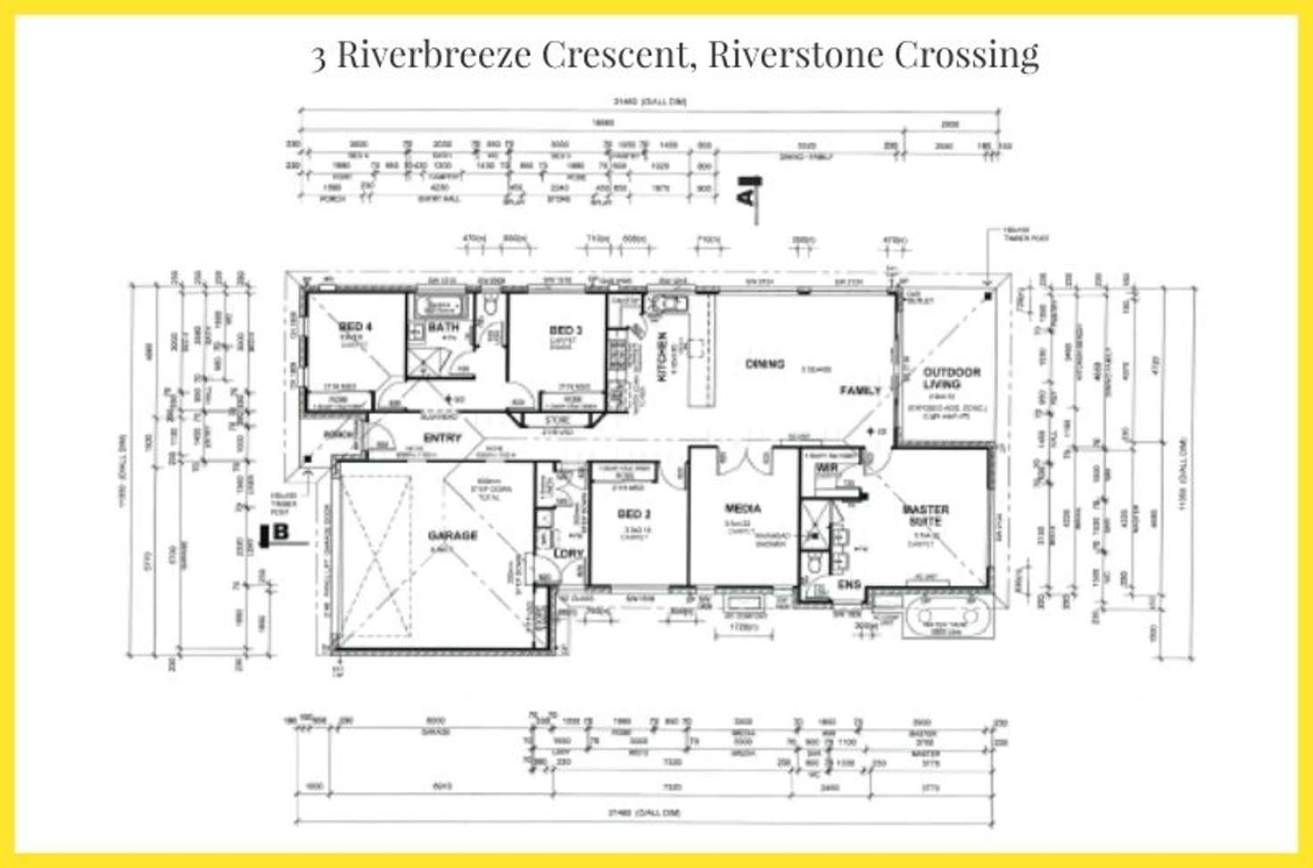 Floorplan of Homely house listing, 3 Riverbreeze Crescent, Maudsland QLD 4210