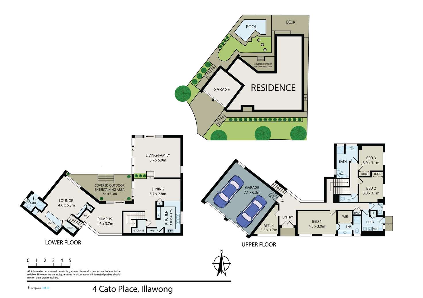 Floorplan of Homely house listing, 4 Cato Place, Illawong NSW 2234