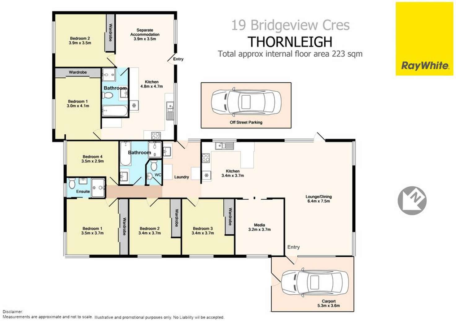 Floorplan of Homely house listing, 19 Bridgeview Crescent, Thornleigh NSW 2120