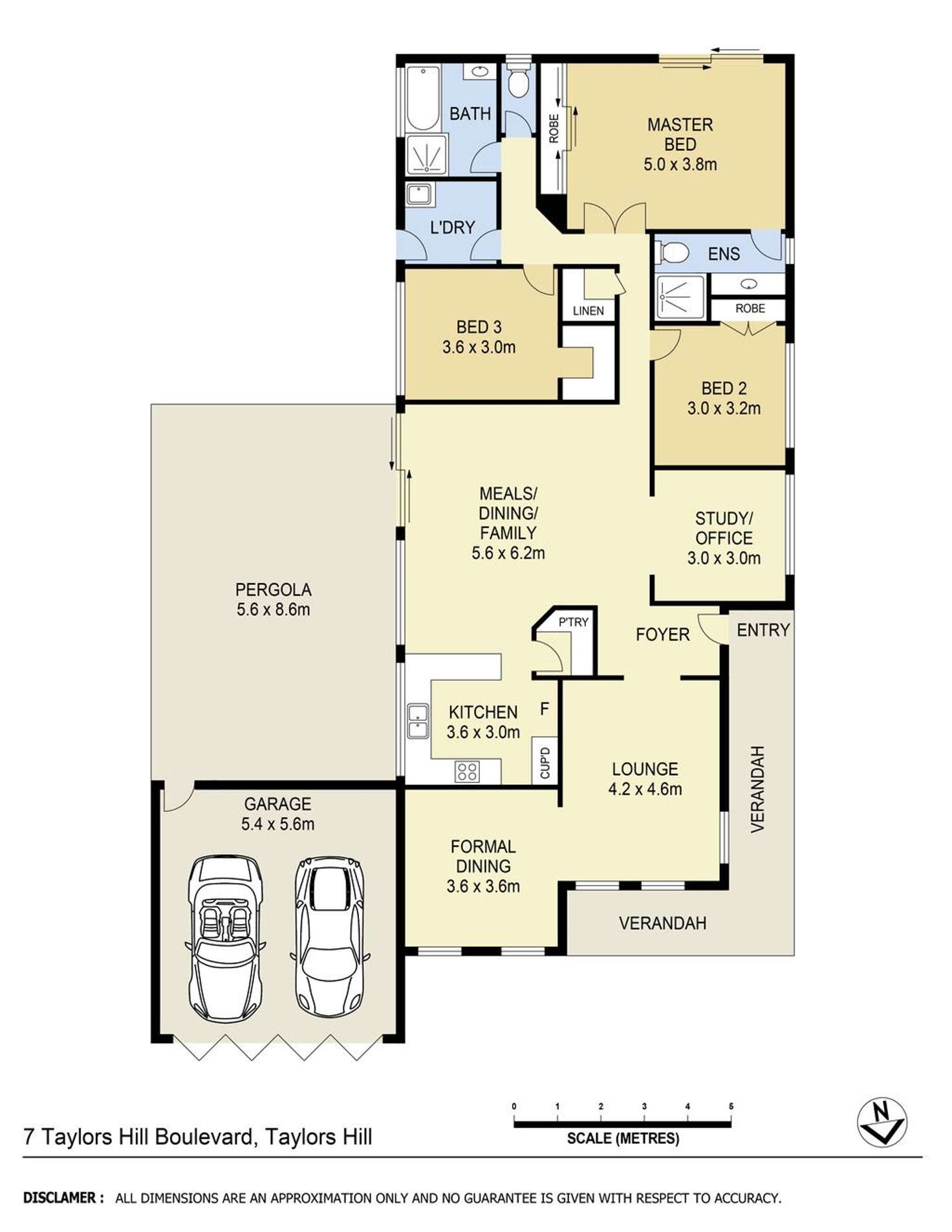 Floorplan of Homely house listing, 7 Taylors Hill Boulevard, Taylors Hill VIC 3037