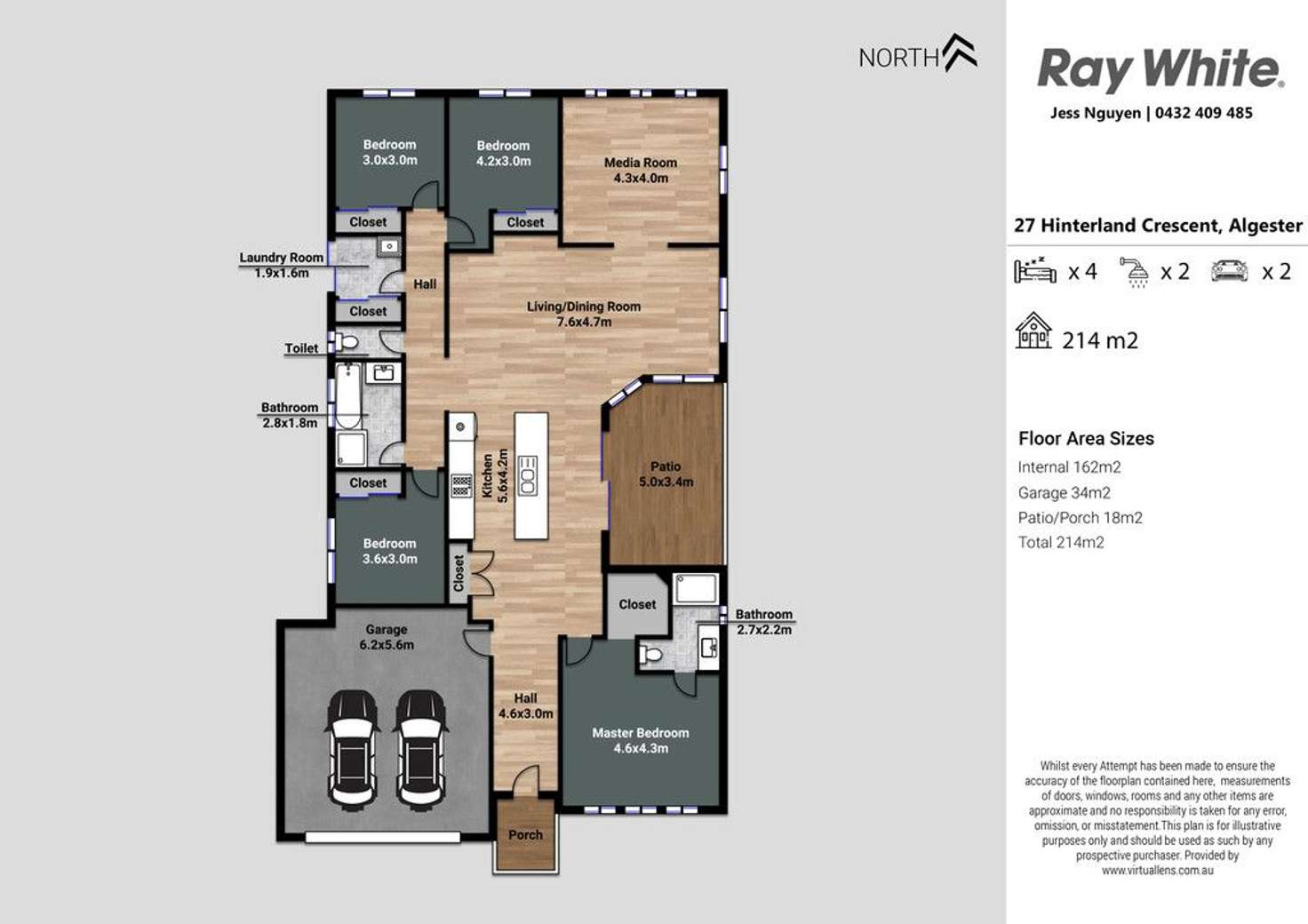 Floorplan of Homely house listing, 27 Hinterland Crescent, Algester QLD 4115
