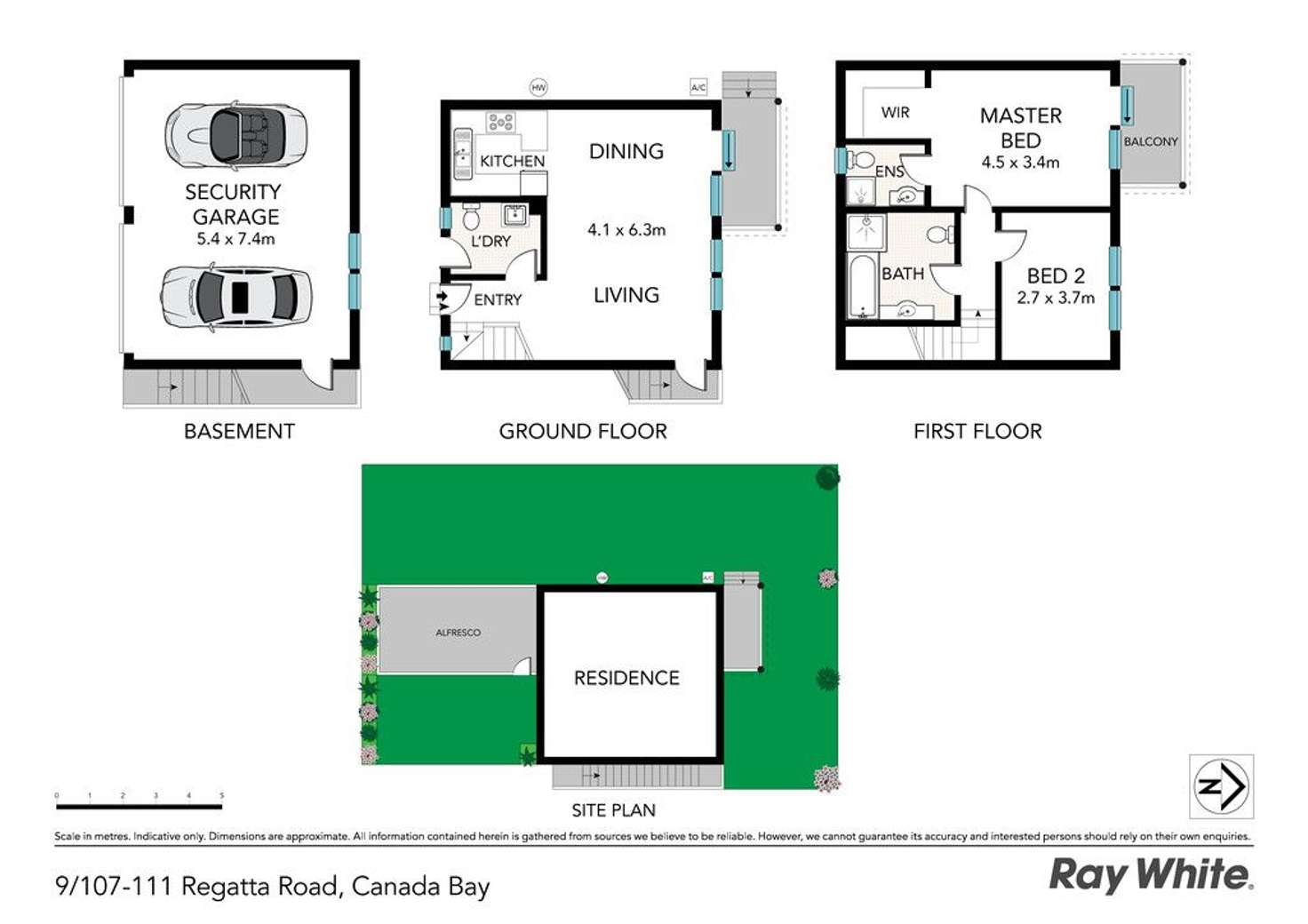 Floorplan of Homely townhouse listing, 9/107-111 Regatta Road, Canada Bay NSW 2046