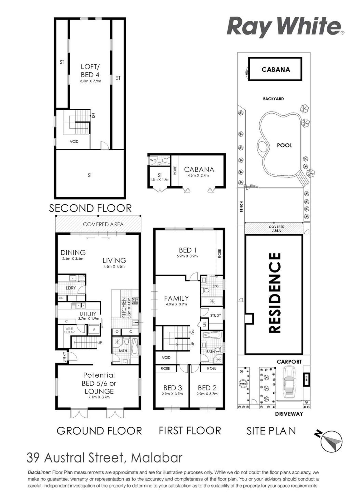 Floorplan of Homely house listing, 39 Austral Street, Malabar NSW 2036