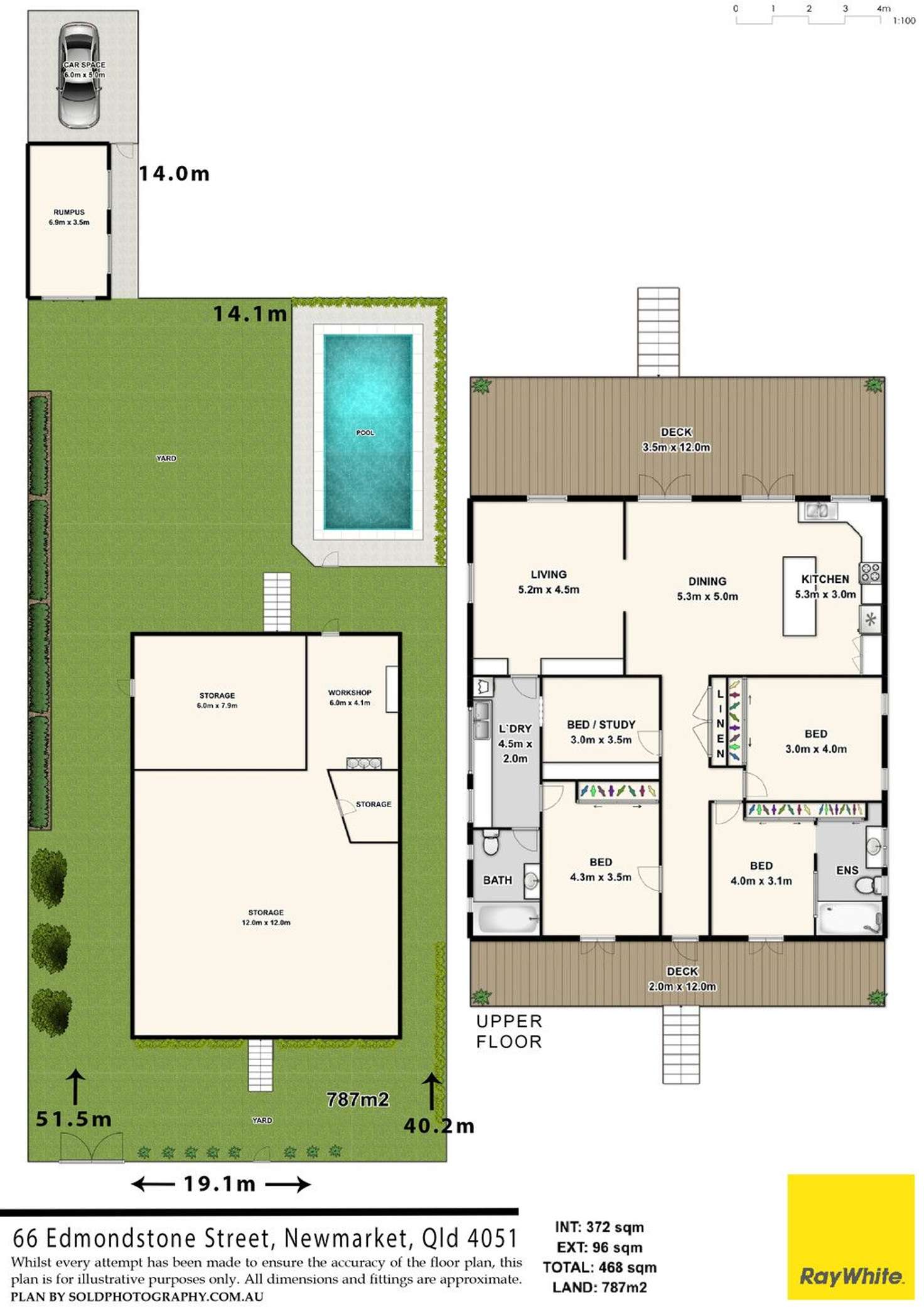 Floorplan of Homely house listing, 66 Edmondstone Street, Newmarket QLD 4051