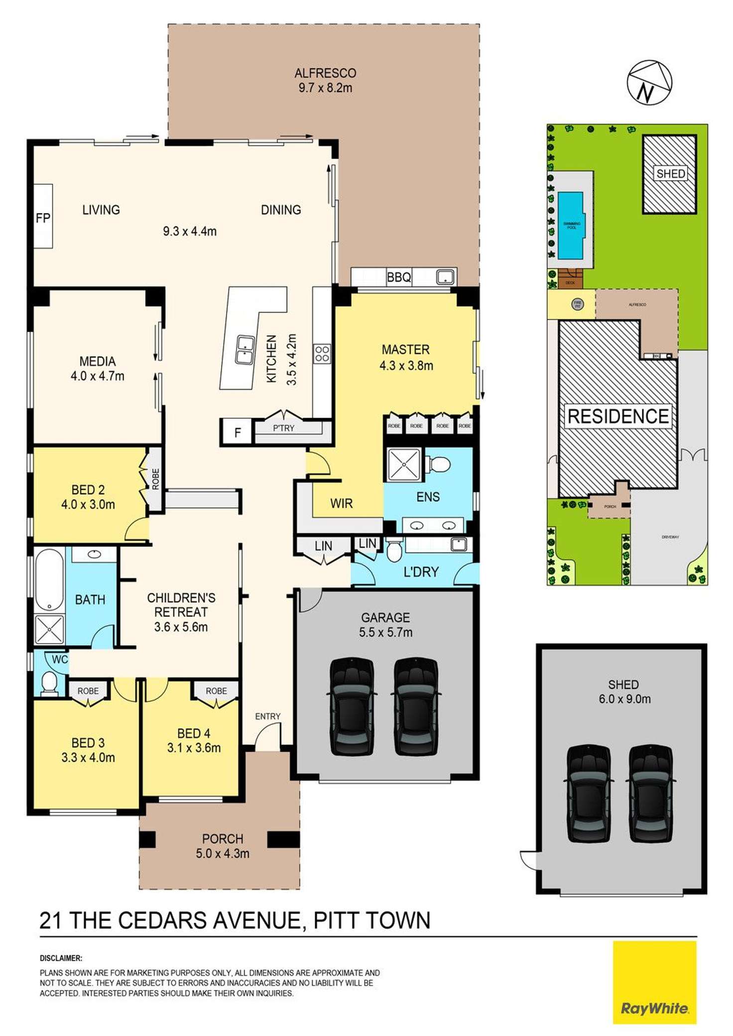Floorplan of Homely house listing, 21 The Cedars Avenue, Pitt Town NSW 2756
