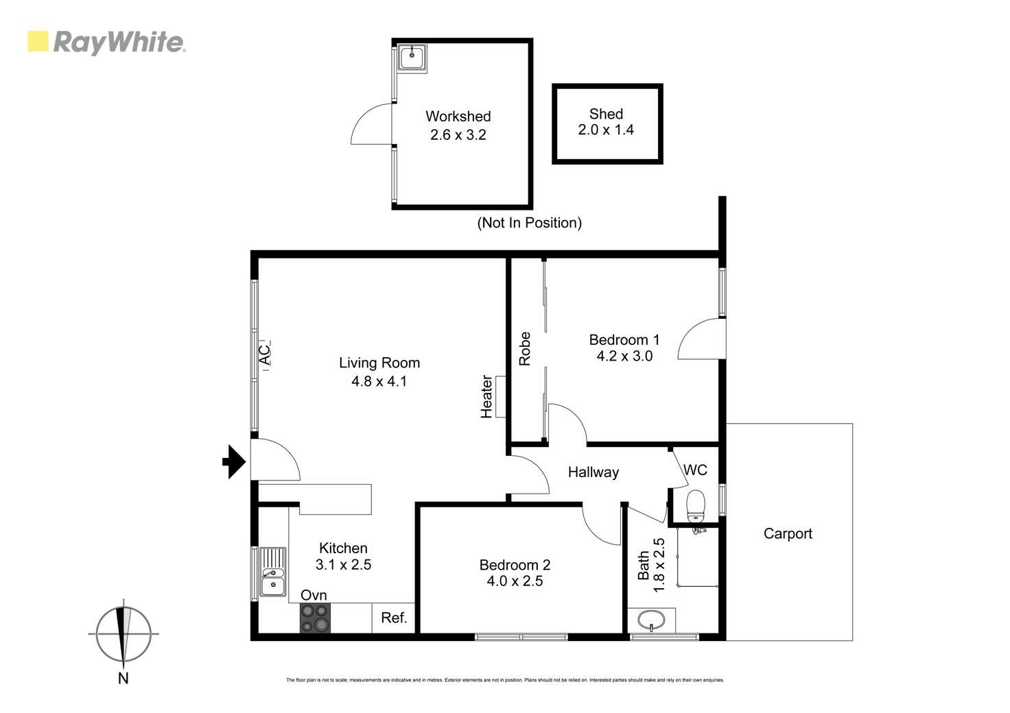 Floorplan of Homely unit listing, 1/4 Sydney Street, Clayton South VIC 3169