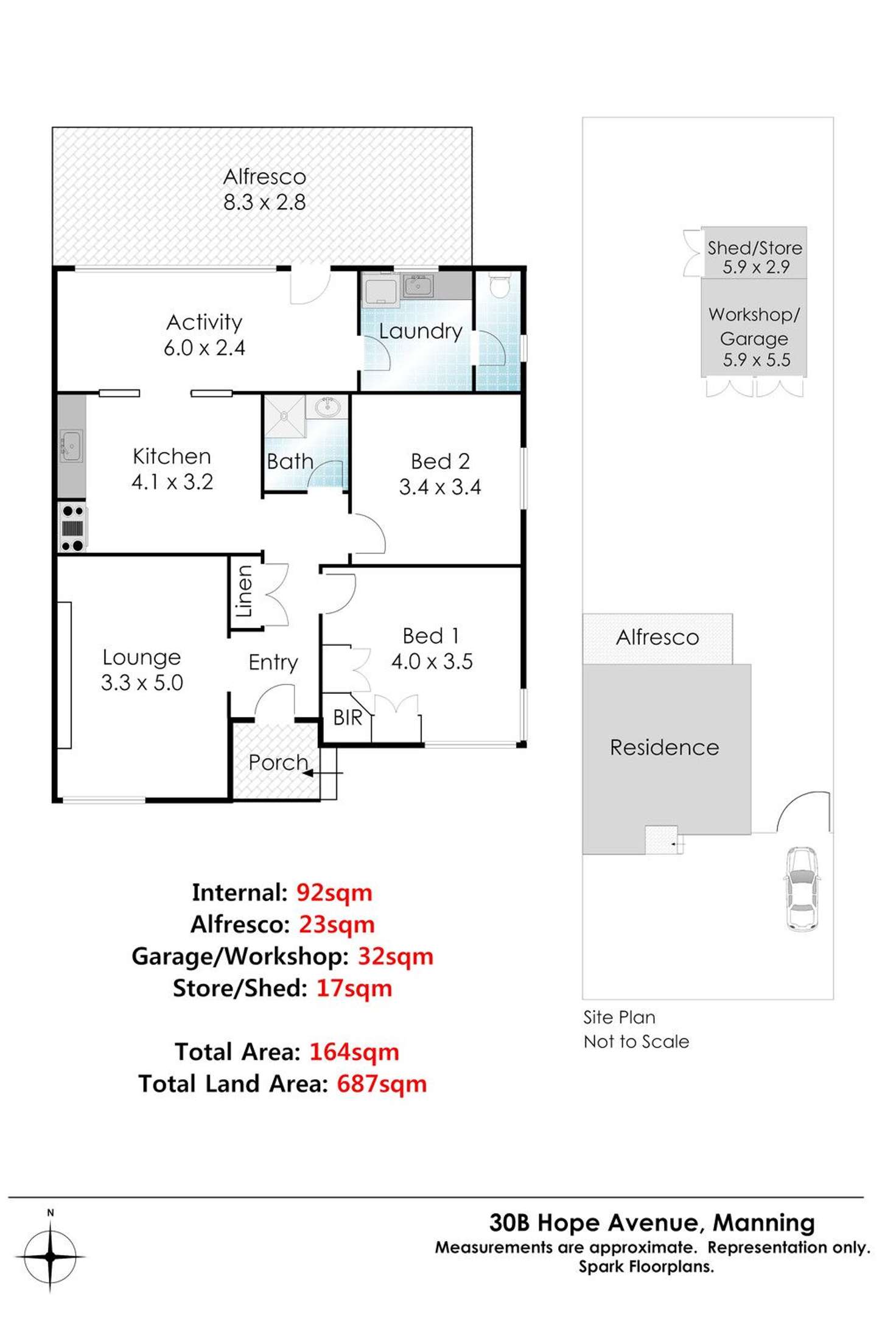 Floorplan of Homely house listing, 30B Hope Avenue, Manning WA 6152