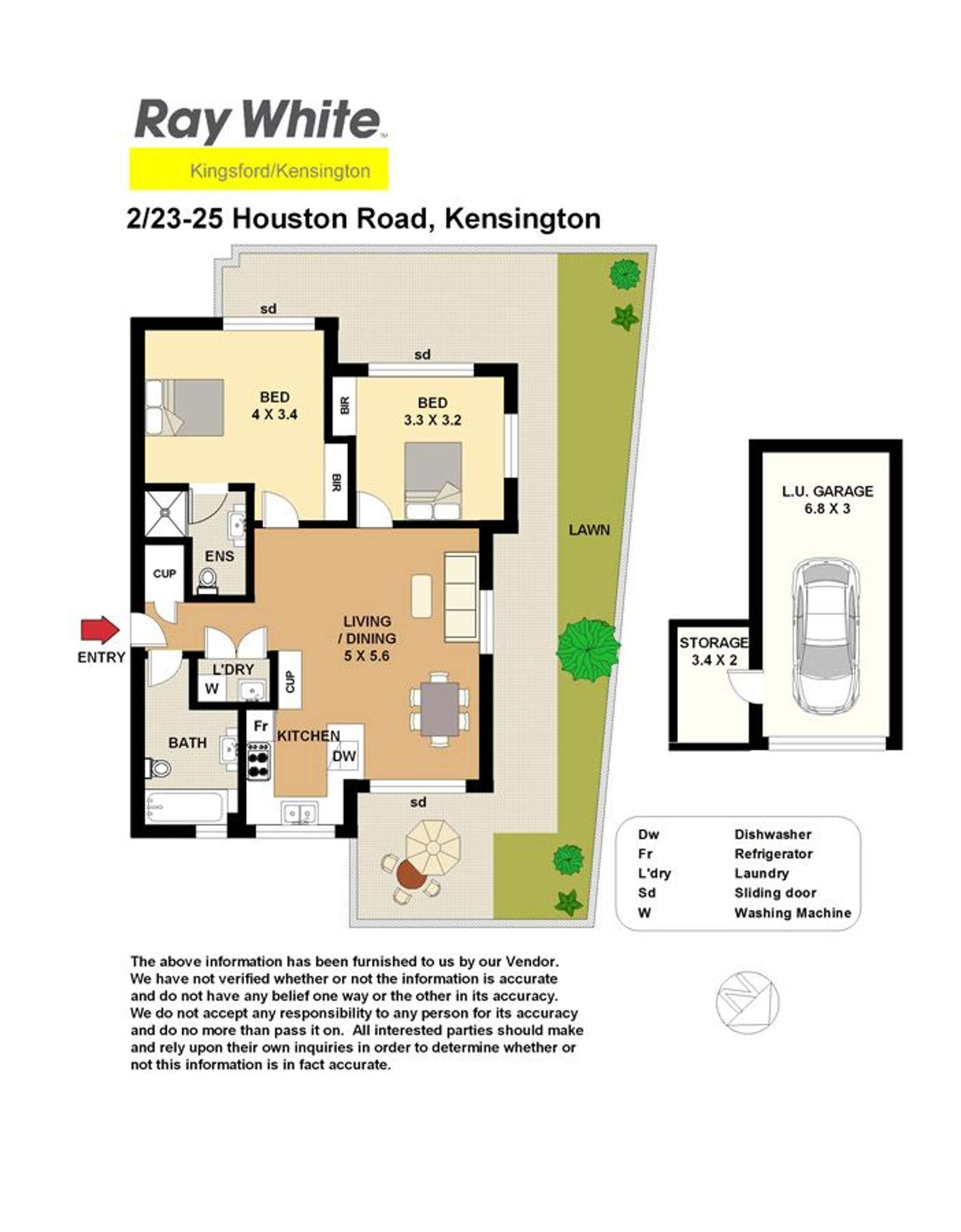 Floorplan of Homely unit listing, 2/23-25 Houston Road, Kensington NSW 2033