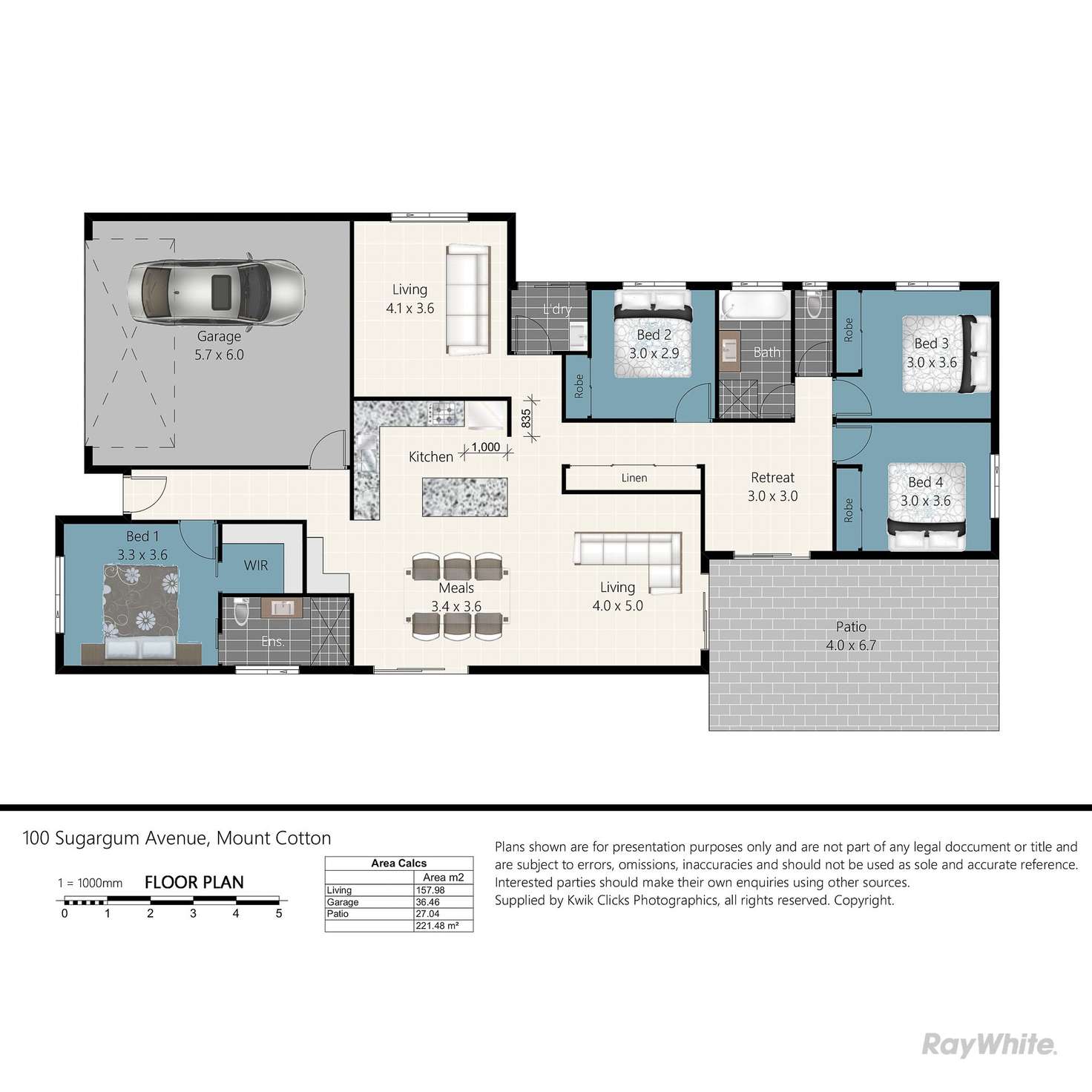 Floorplan of Homely house listing, 100 Sugargum Avenue, Mount Cotton QLD 4165