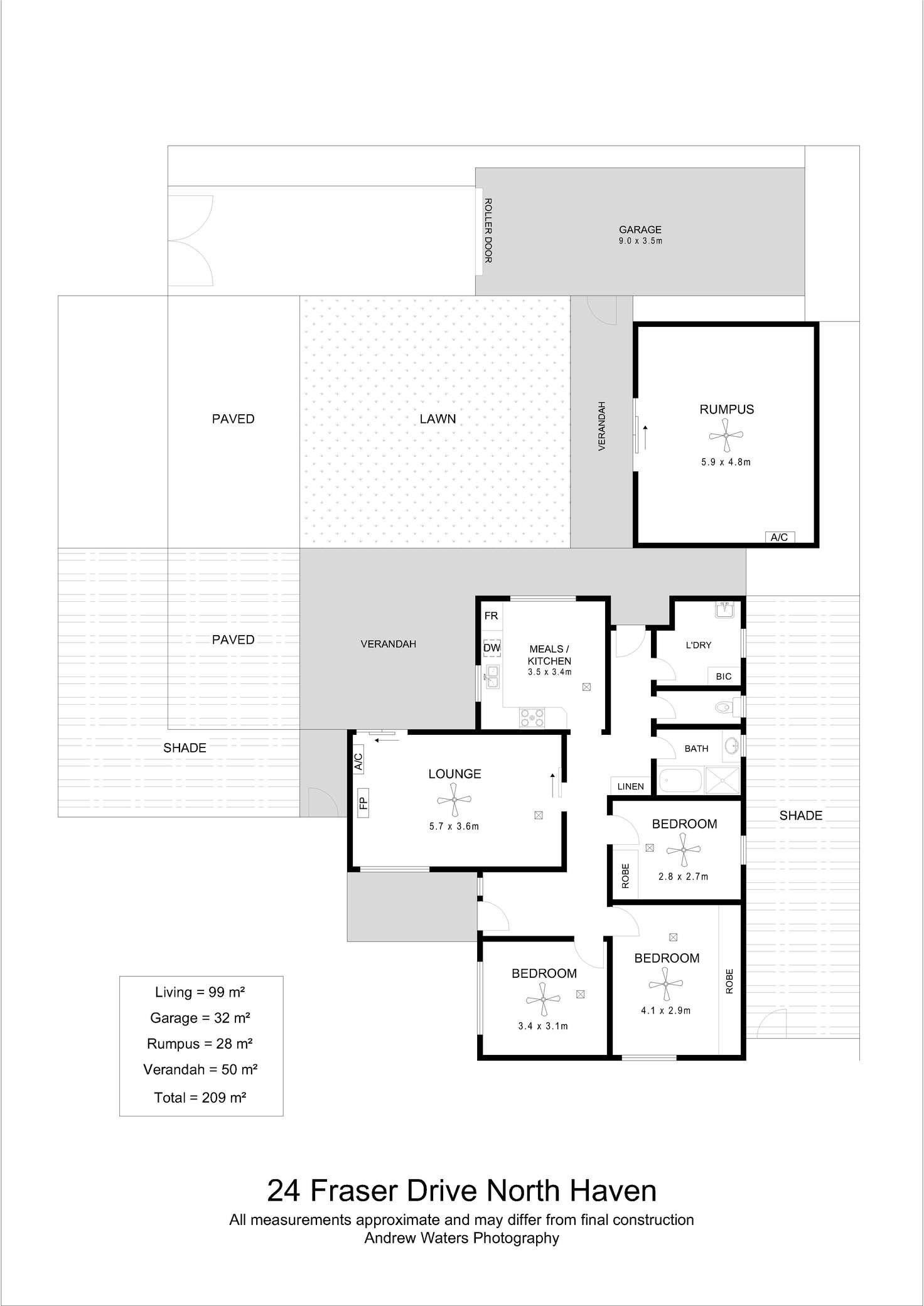 Floorplan of Homely house listing, 24 Fraser Drive, North Haven SA 5018