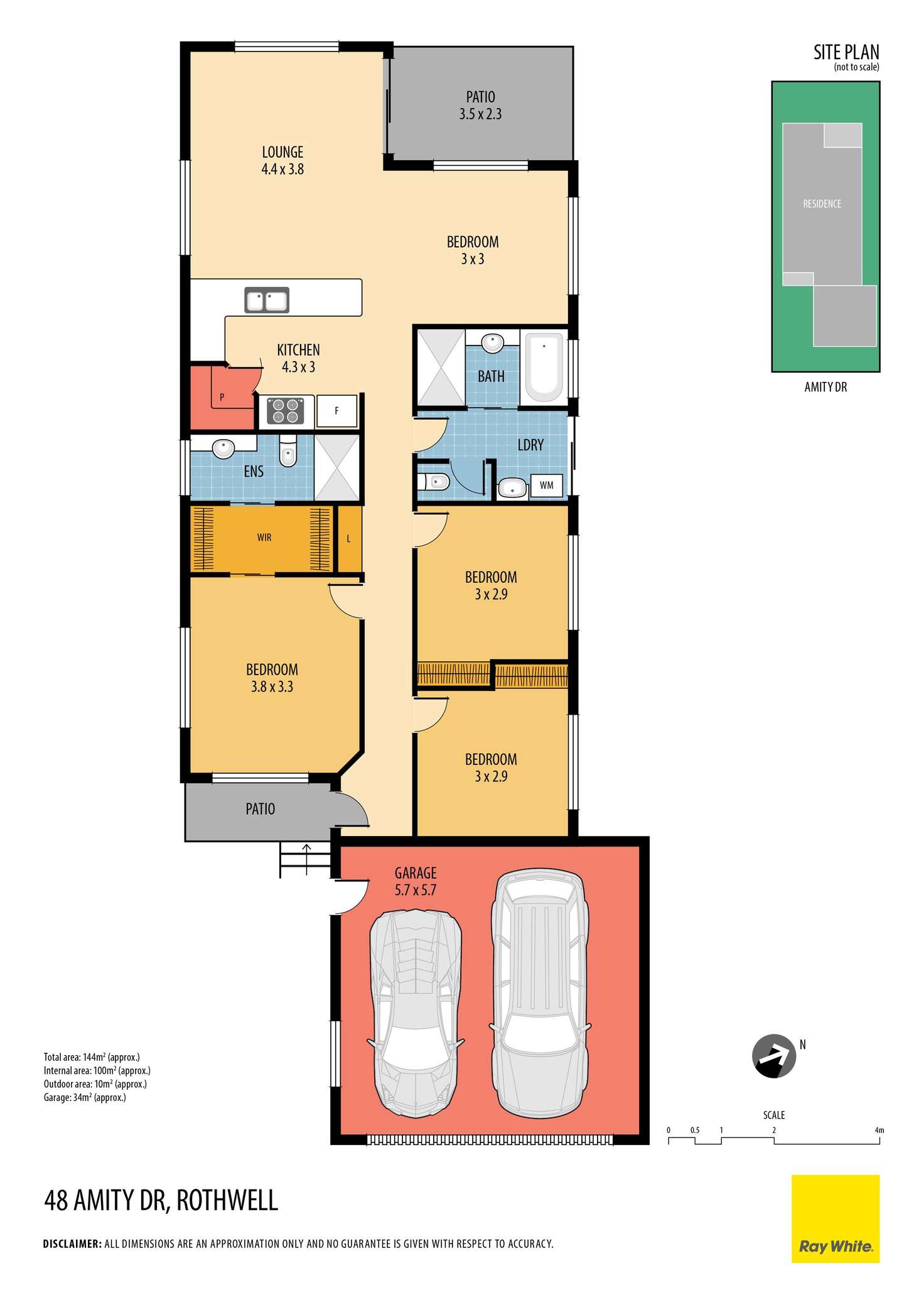 Floorplan of Homely house listing, 48 Amity Drive, Rothwell QLD 4022