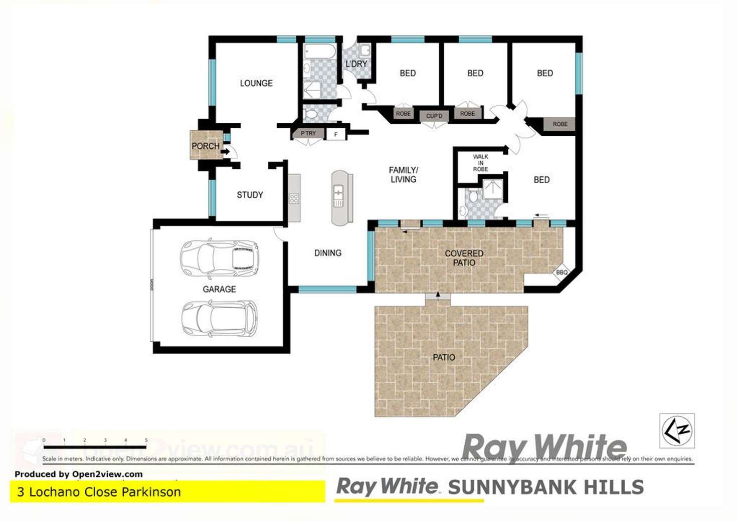 Floorplan of Homely house listing, 3 Lochano Close, Parkinson QLD 4115