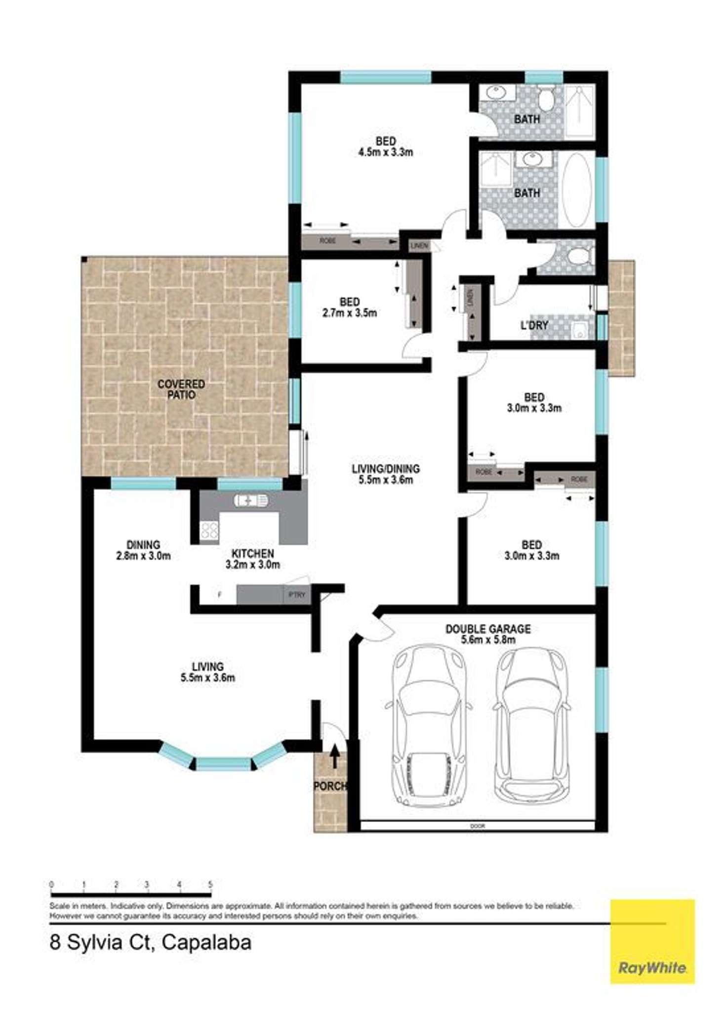 Floorplan of Homely house listing, 8 Sylvia Court, Capalaba QLD 4157