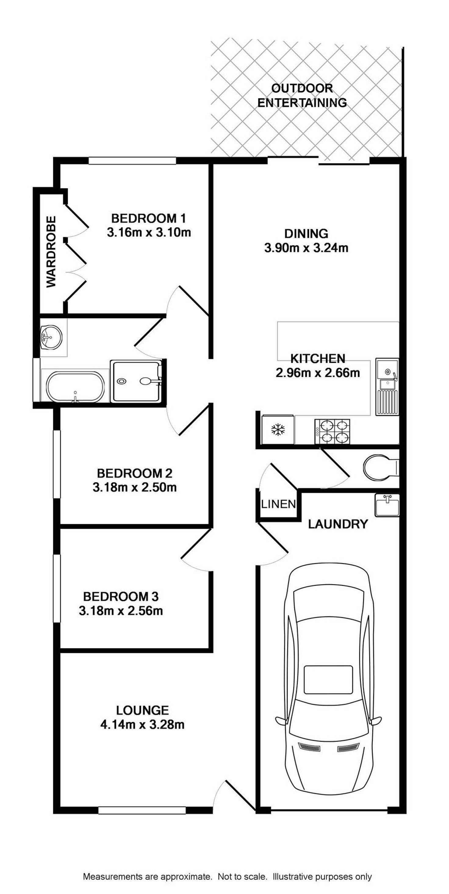 Floorplan of Homely house listing, 1/2 Paine Place, Bligh Park NSW 2756