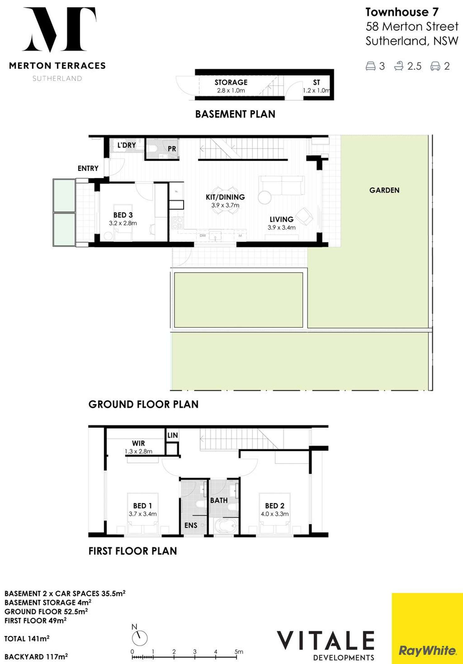 Floorplan of Homely townhouse listing, 7/58 Merton Street, Sutherland NSW 2232